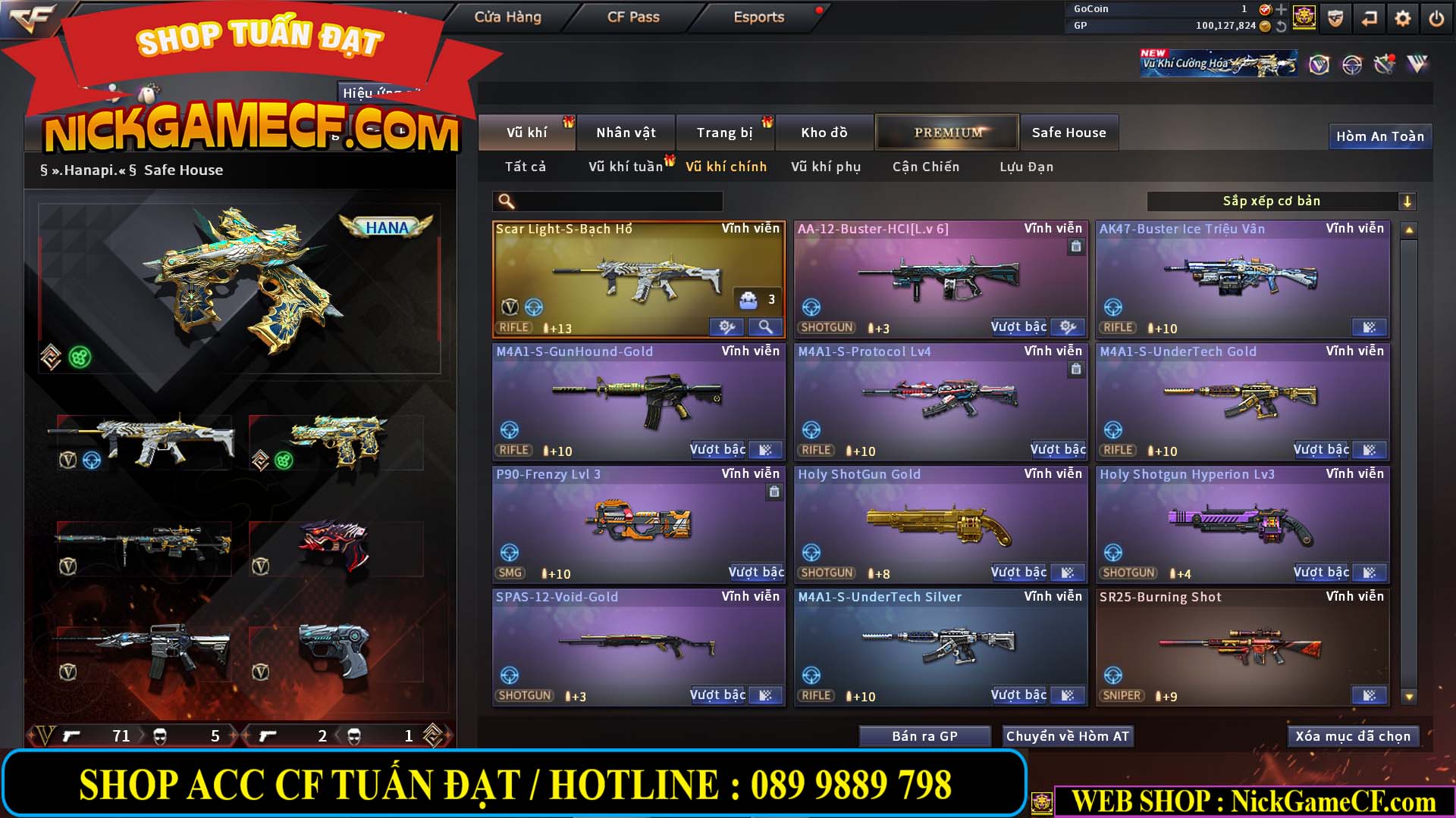 MÃ CF14707 - GIÁ : 8M5 - CHIẾN C4 ĐẸP - ZOM NHẸ - 79 VIP - VIP6