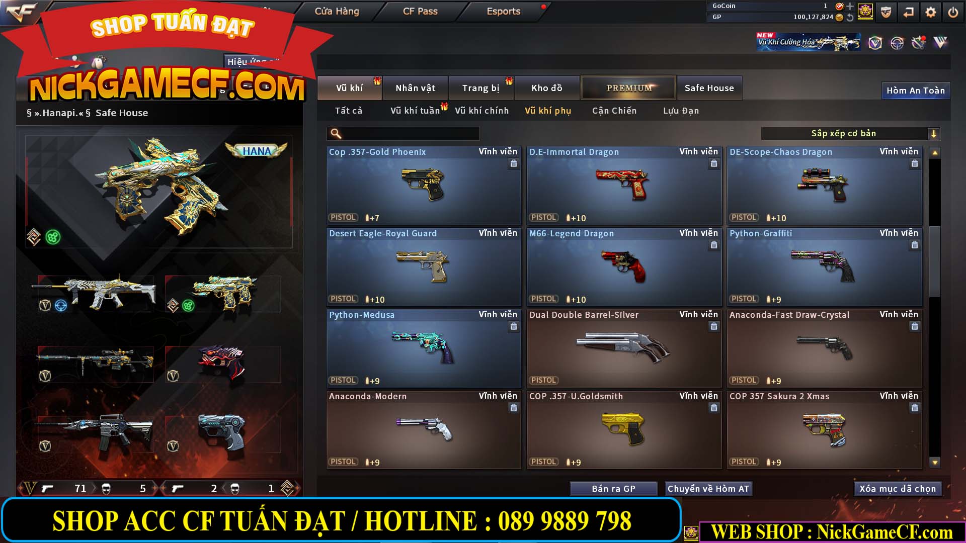 MÃ CF14707 - GIÁ : 8M5 - CHIẾN C4 ĐẸP - ZOM NHẸ - 79 VIP - VIP6