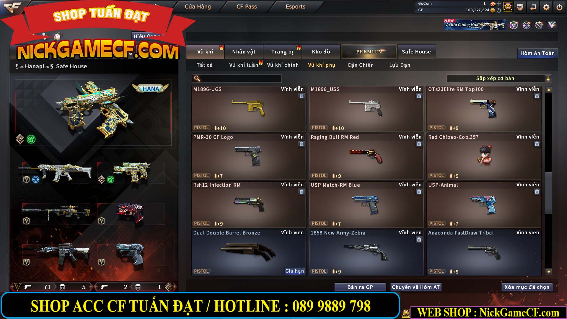 MÃ CF14707 - GIÁ : 8M5 - CHIẾN C4 ĐẸP - ZOM NHẸ - 79 VIP - VIP6