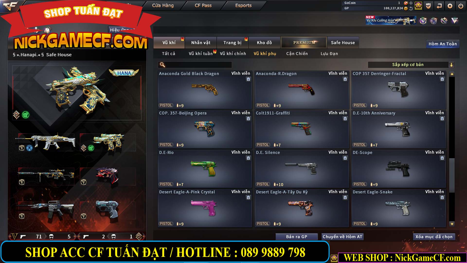 MÃ CF14707 - GIÁ : 8M5 - CHIẾN C4 ĐẸP - ZOM NHẸ - 79 VIP - VIP6