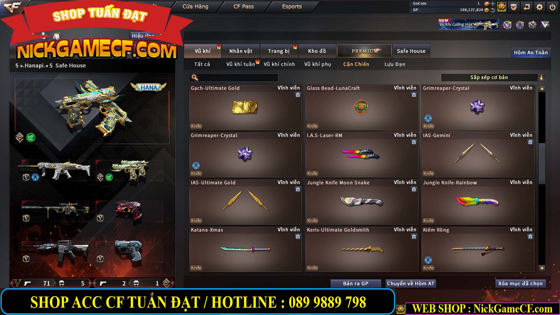 MÃ CF14707 - GIÁ : 8M5 - CHIẾN C4 ĐẸP - ZOM NHẸ - 79 VIP - VIP6