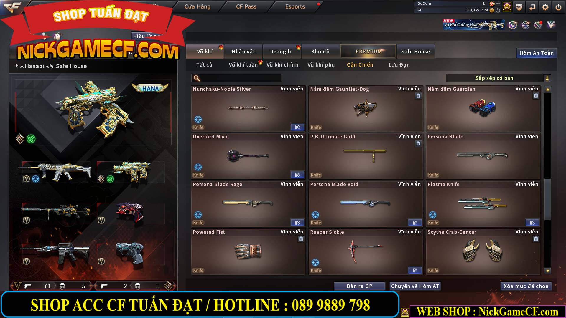 MÃ CF14707 - GIÁ : 8M5 - CHIẾN C4 ĐẸP - ZOM NHẸ - 79 VIP - VIP6