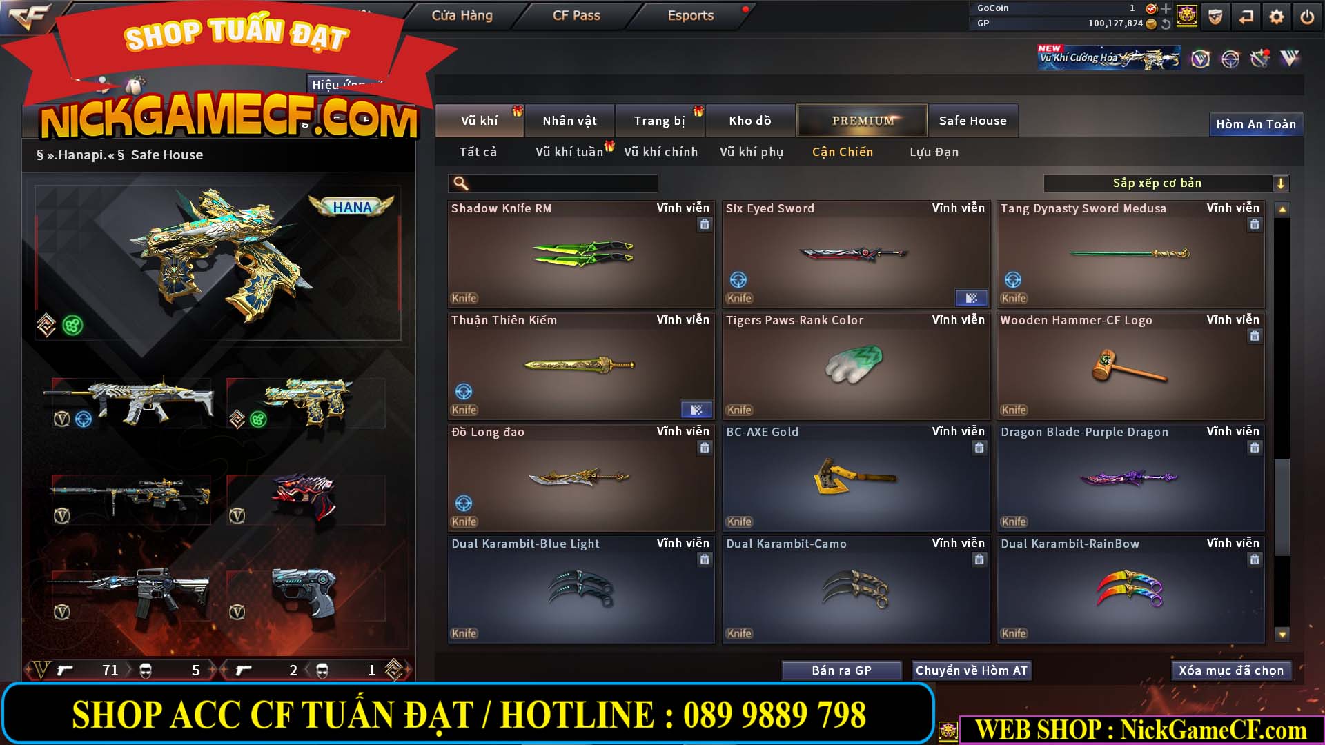 MÃ CF14707 - GIÁ : 8M5 - CHIẾN C4 ĐẸP - ZOM NHẸ - 79 VIP - VIP6