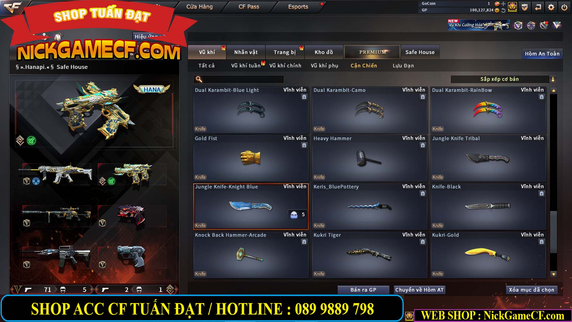 MÃ CF14707 - GIÁ : 8M5 - CHIẾN C4 ĐẸP - ZOM NHẸ - 79 VIP - VIP6