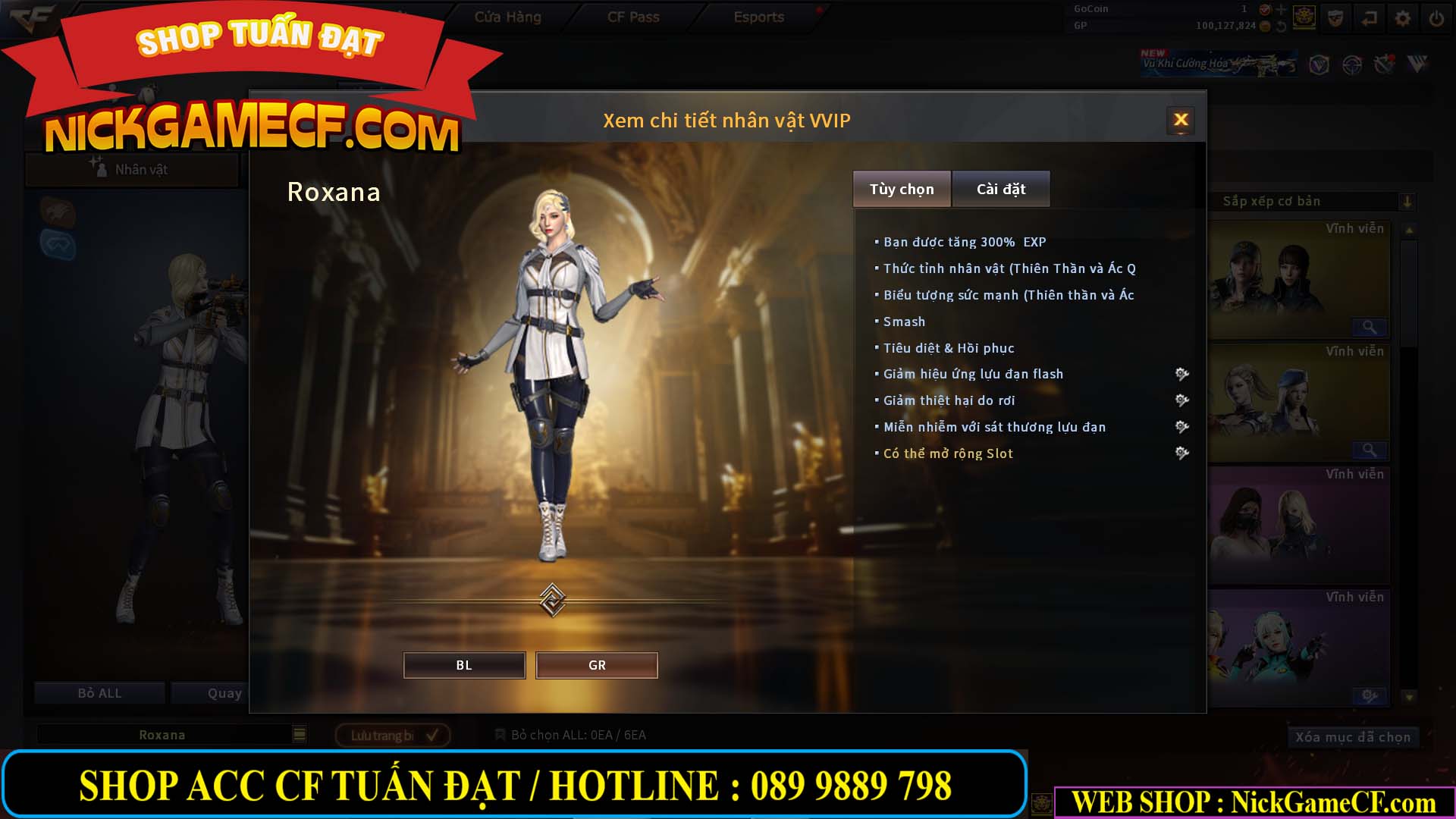 MÃ CF14707 - GIÁ : 8M5 - CHIẾN C4 ĐẸP - ZOM NHẸ - 79 VIP - VIP6