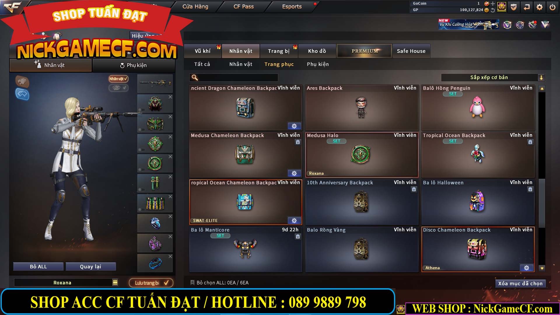 MÃ CF14707 - GIÁ : 8M5 - CHIẾN C4 ĐẸP - ZOM NHẸ - 79 VIP - VIP6