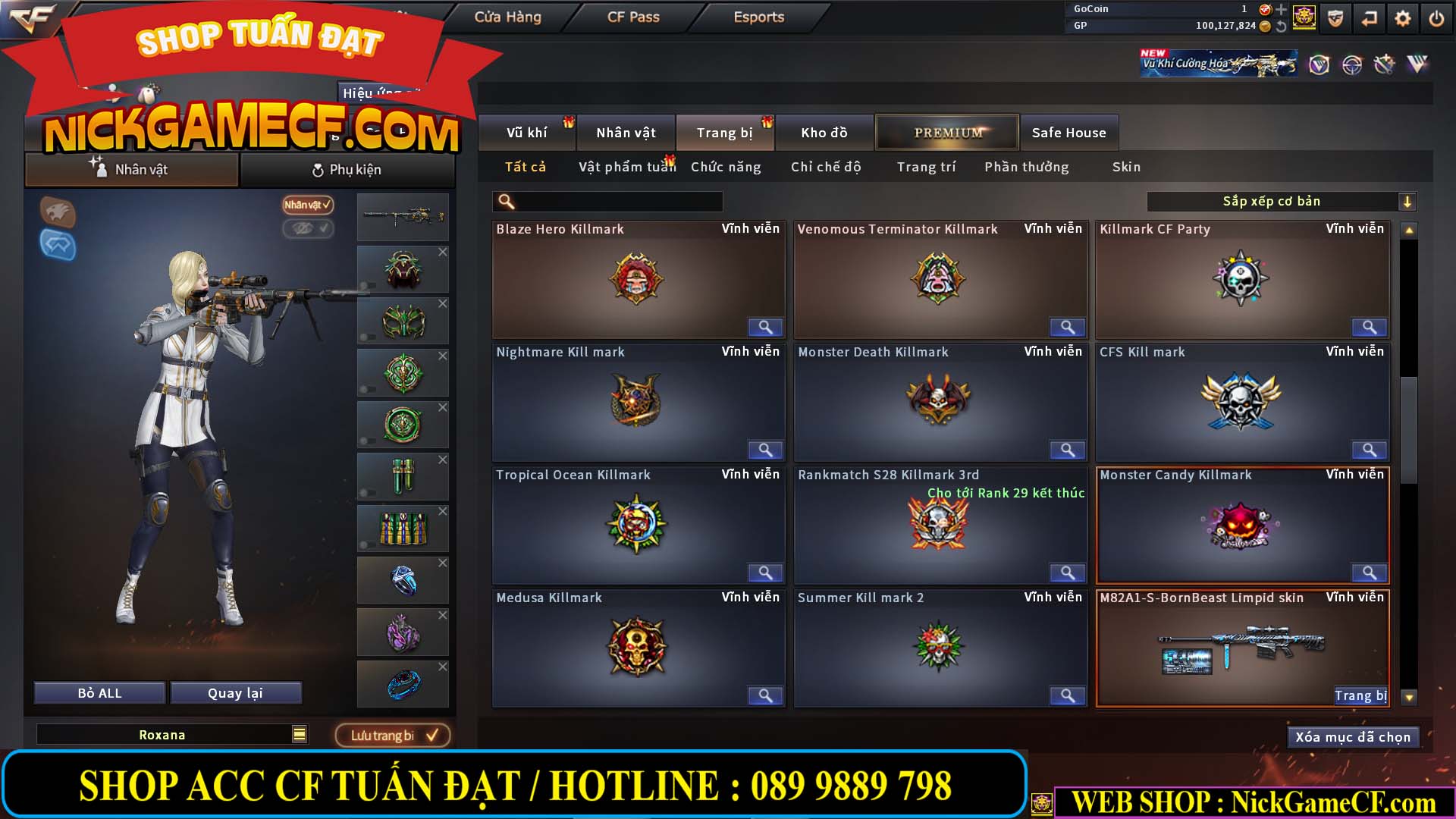 MÃ CF14707 - GIÁ : 8M5 - CHIẾN C4 ĐẸP - ZOM NHẸ - 79 VIP - VIP6