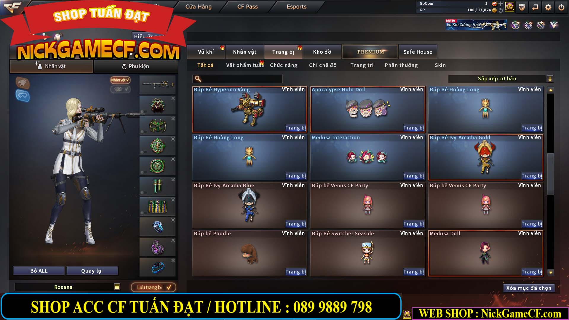 MÃ CF14707 - GIÁ : 8M5 - CHIẾN C4 ĐẸP - ZOM NHẸ - 79 VIP - VIP6