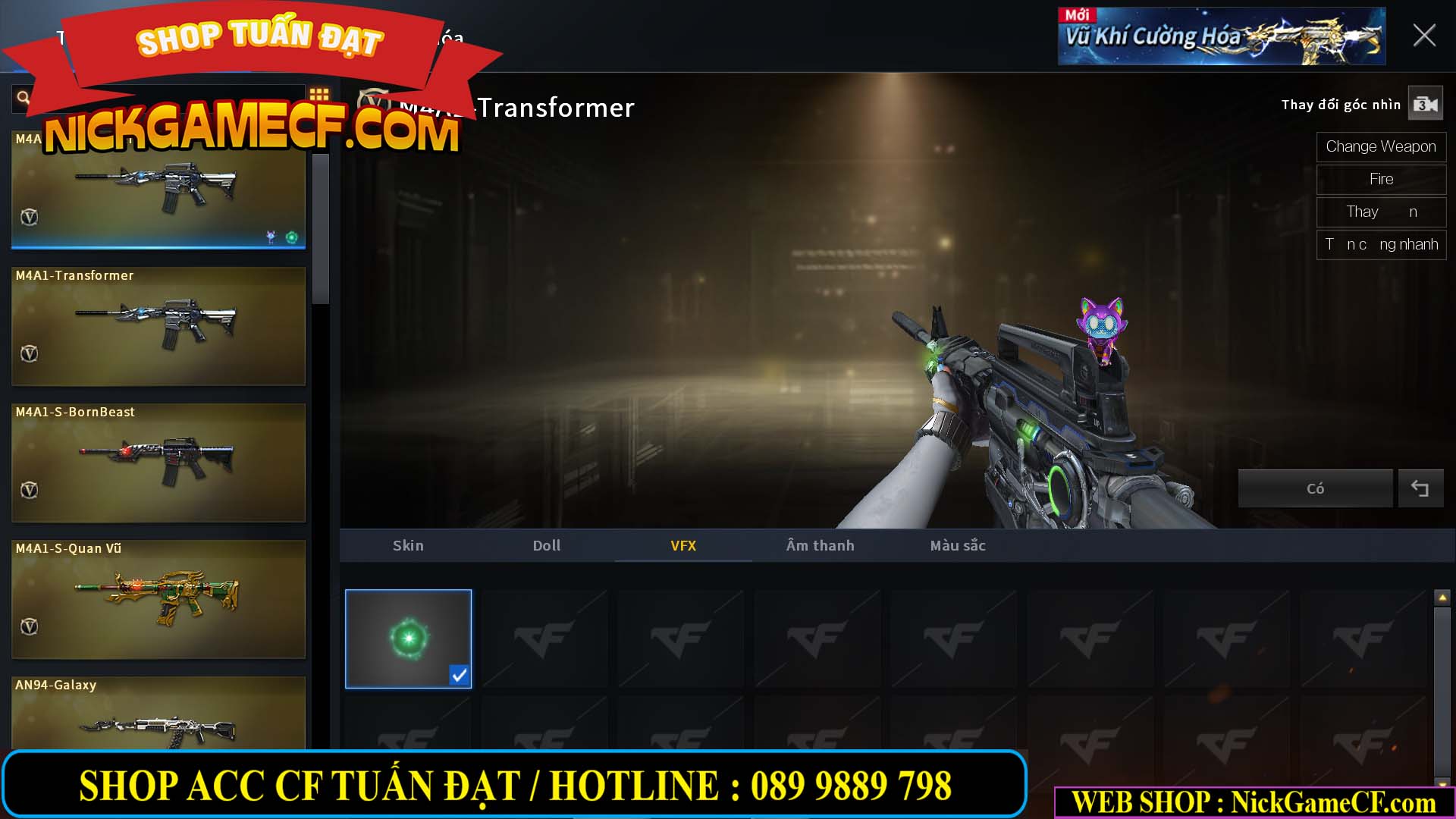 MÃ CF14707 - GIÁ : 8M5 - CHIẾN C4 ĐẸP - ZOM NHẸ - 79 VIP - VIP6