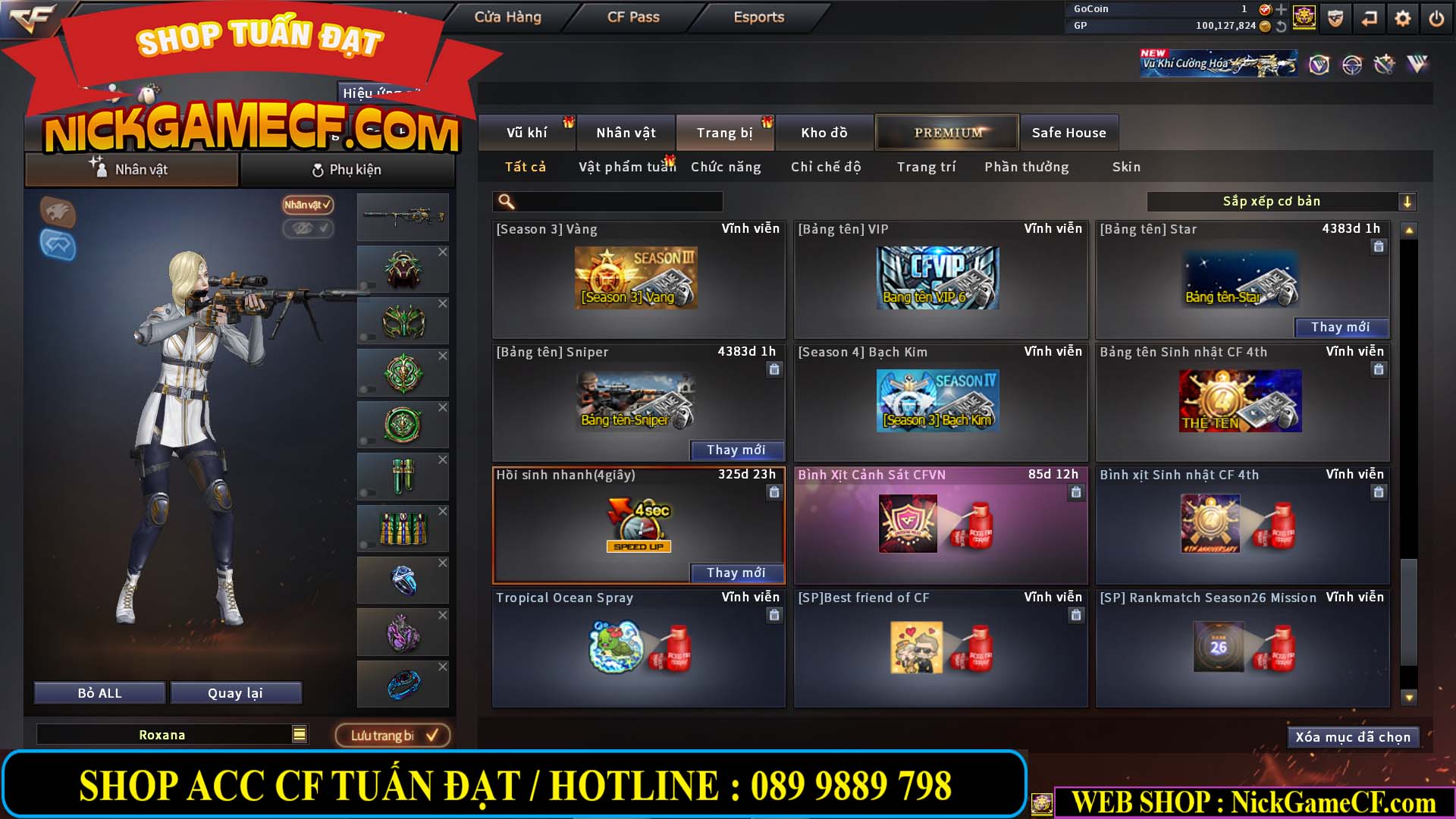 MÃ CF14707 - GIÁ : 8M5 - CHIẾN C4 ĐẸP - ZOM NHẸ - 79 VIP - VIP6