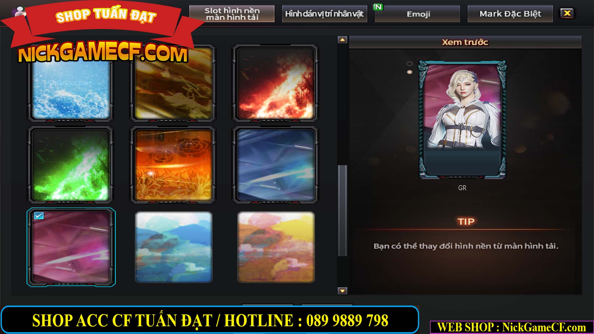 MÃ CF14707 - GIÁ : 8M5 - CHIẾN C4 ĐẸP - ZOM NHẸ - 79 VIP - VIP6