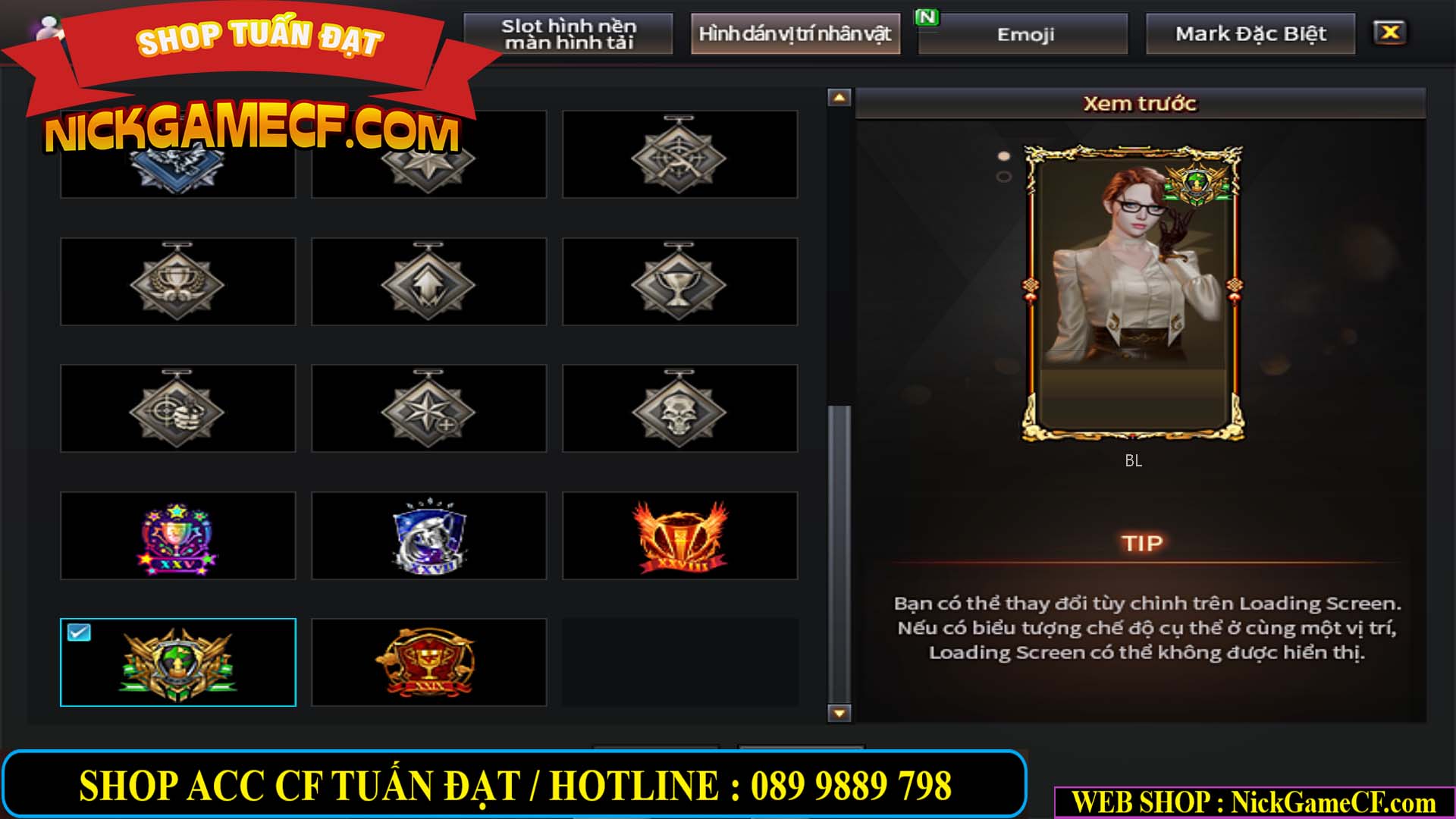 MÃ CF14864 - GIÁ : 2790K - CHIẾN C4 ĐẸP - 18 VIP - VIP5