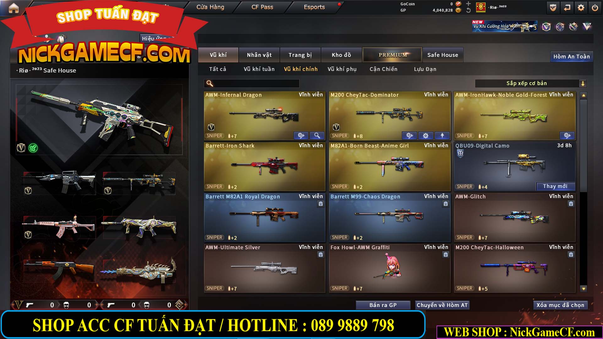 MÃ CF14885 - GIÁ : 3M2 - CHIẾN C4 CHUẨN  - DÀN TANK SIÊU ĐẸP