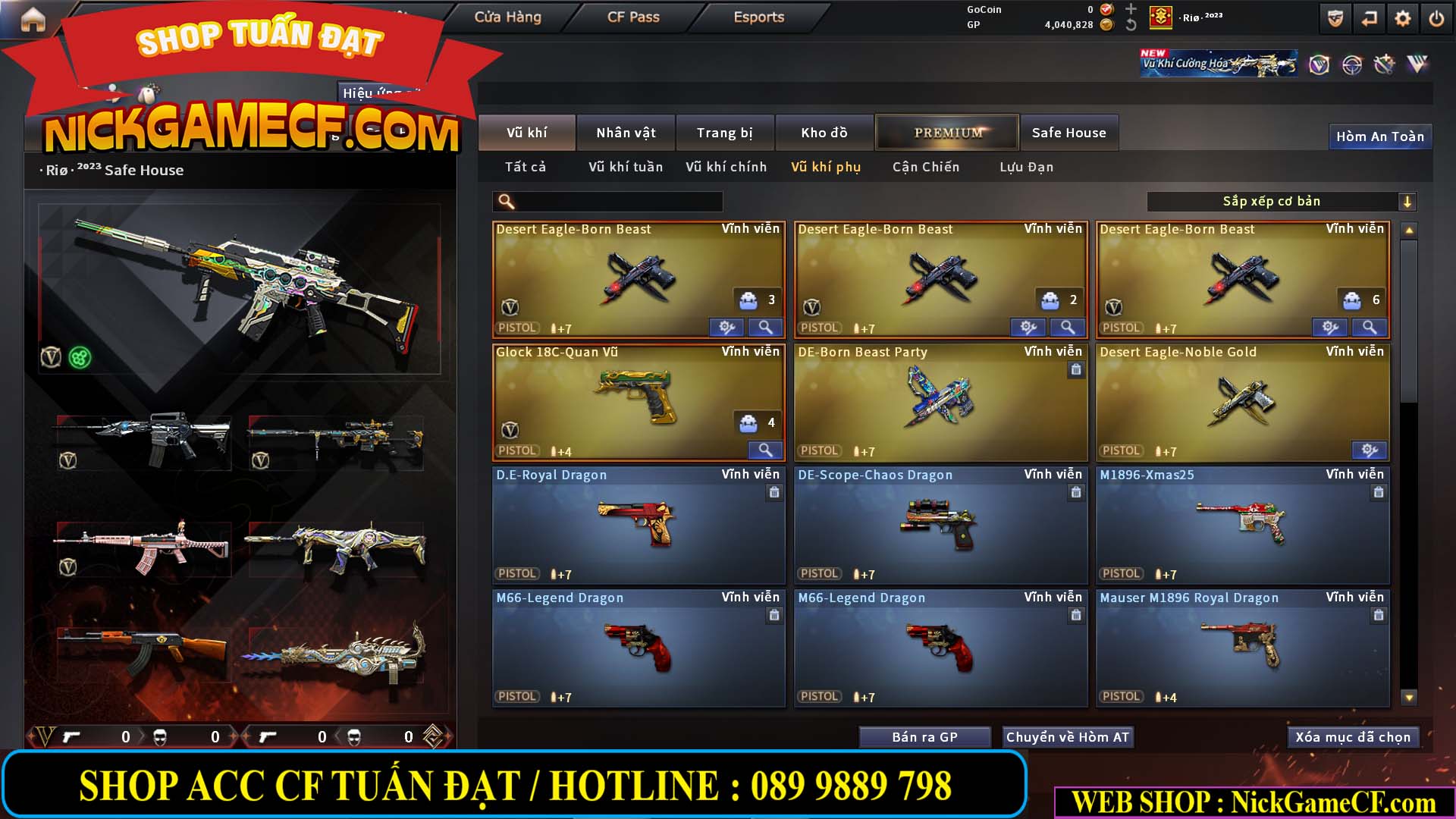 MÃ CF14885 - GIÁ : 3M2 - CHIẾN C4 CHUẨN  - DÀN TANK SIÊU ĐẸP