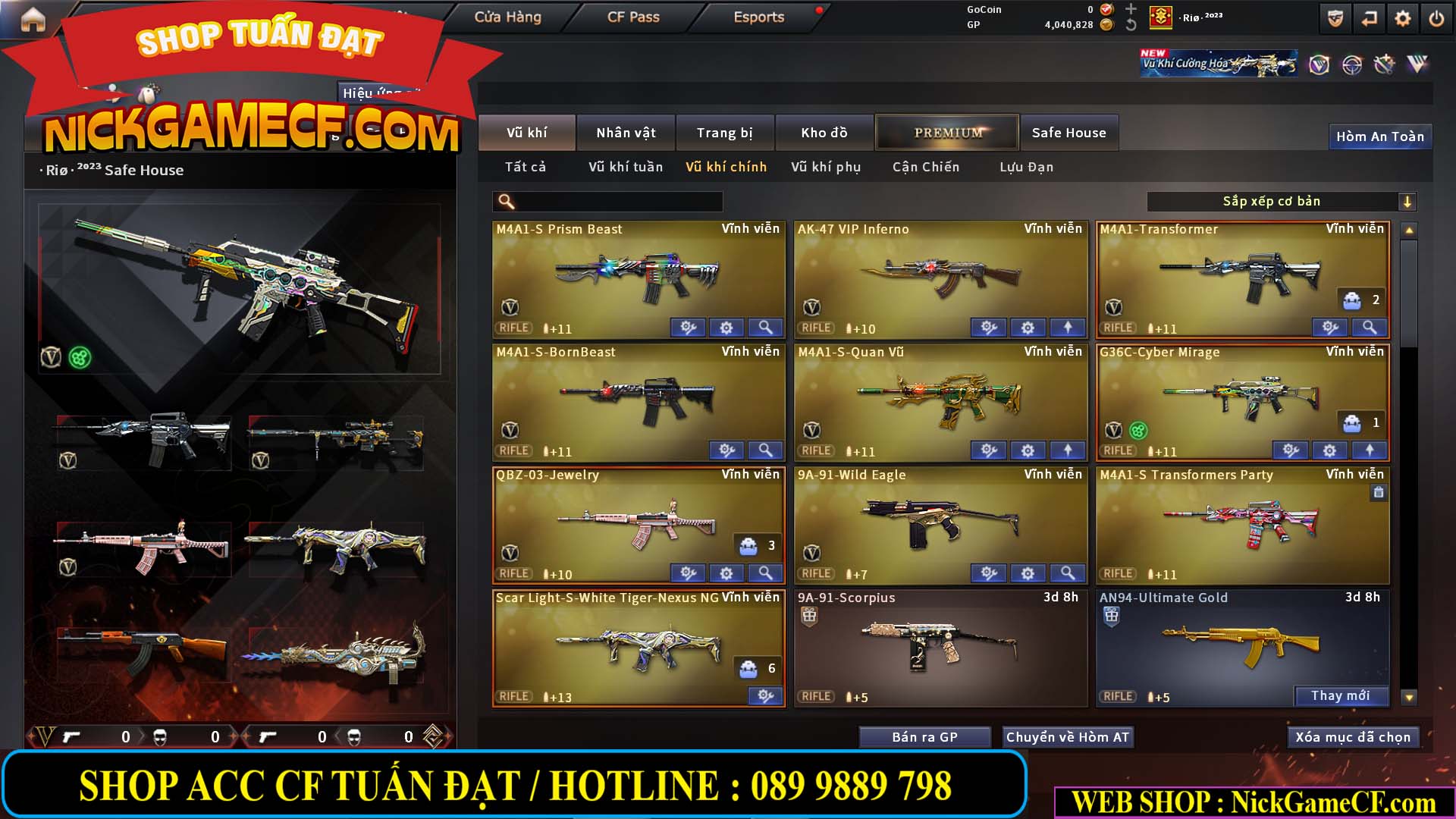 MÃ CF14885 - GIÁ : 3M2 - CHIẾN C4 CHUẨN  - DÀN TANK SIÊU ĐẸP