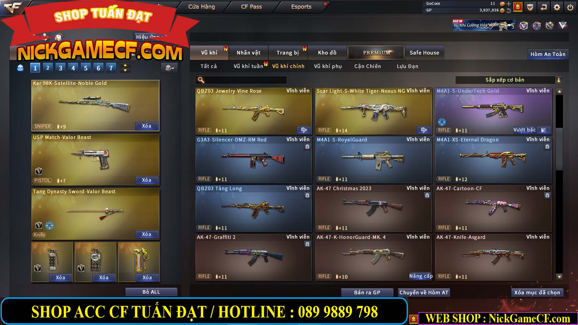 MÃ CF14891 - GIÁ : 4850K - CHIẾN C4 CHUẨN ĐẸP - 37 VIP - VIP6