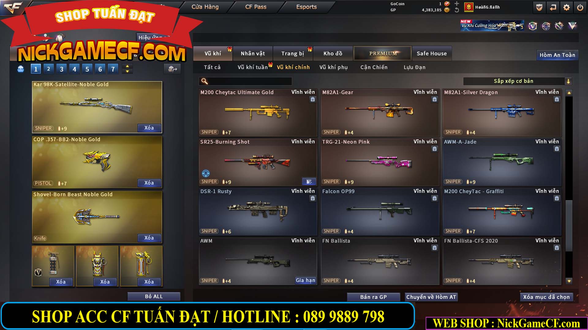 MÃ CF14891 - GIÁ : 4850K - CHIẾN C4 CHUẨN ĐẸP - 37 VIP - VIP6