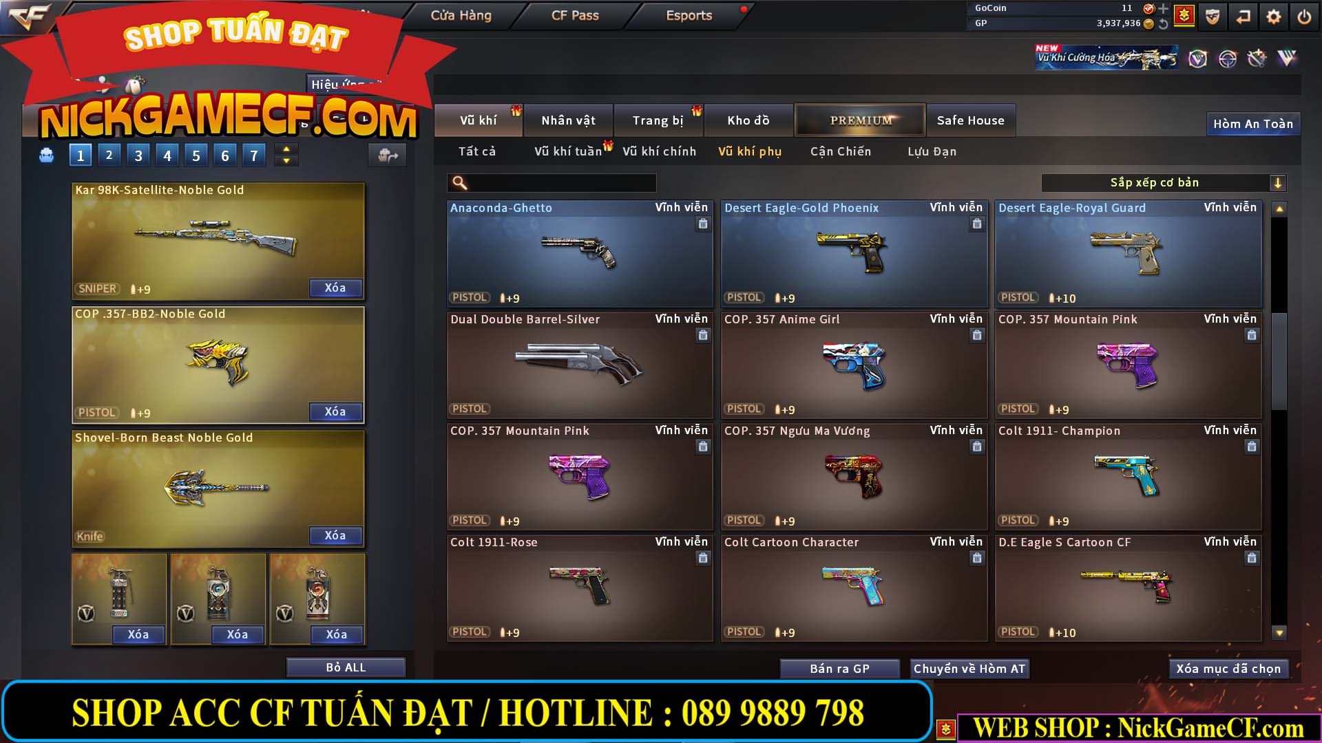 MÃ CF14891 - GIÁ : 4850K - CHIẾN C4 CHUẨN ĐẸP - 37 VIP - VIP6