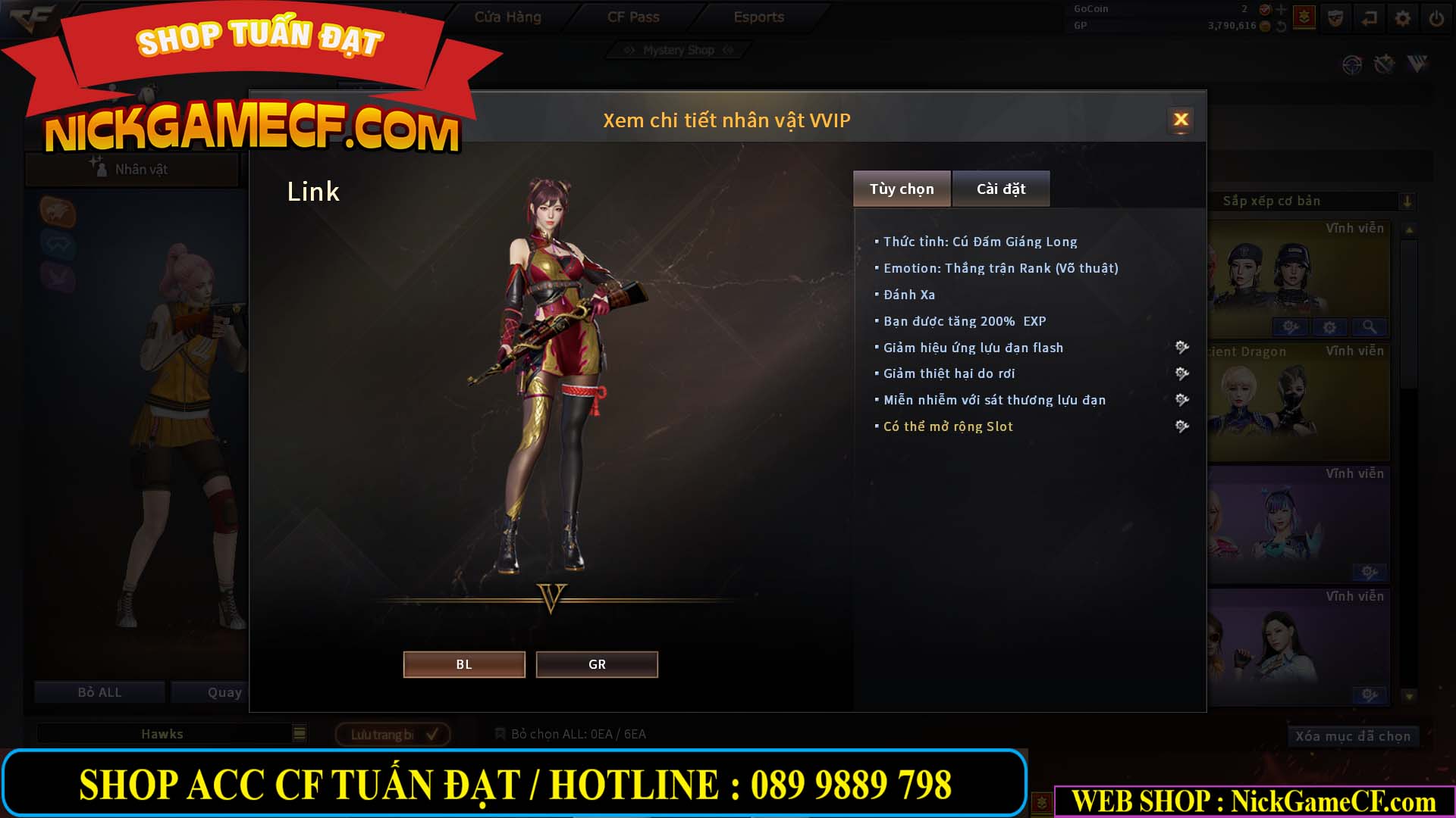 MÃ CF14891 - GIÁ : 4850K - CHIẾN C4 CHUẨN ĐẸP - 37 VIP - VIP6