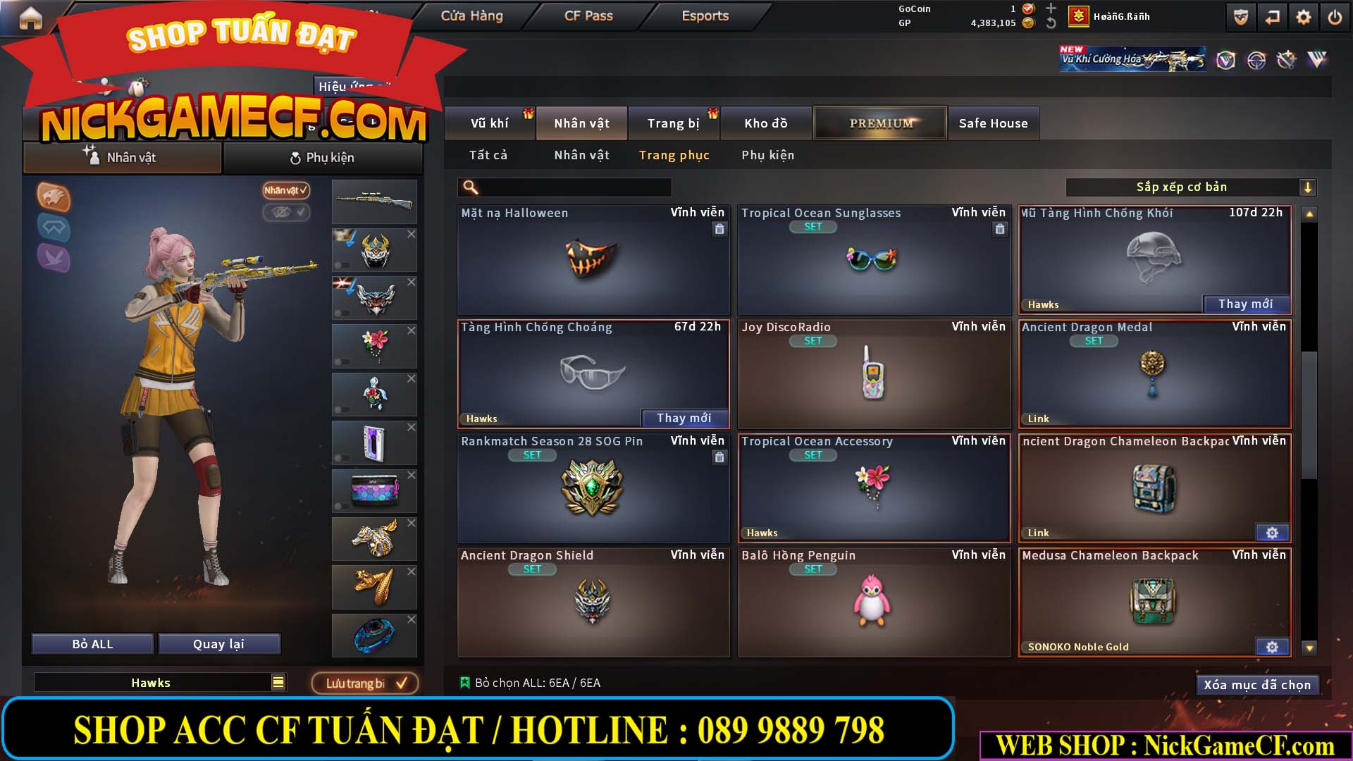 MÃ CF14891 - GIÁ : 4850K - CHIẾN C4 CHUẨN ĐẸP - 37 VIP - VIP6