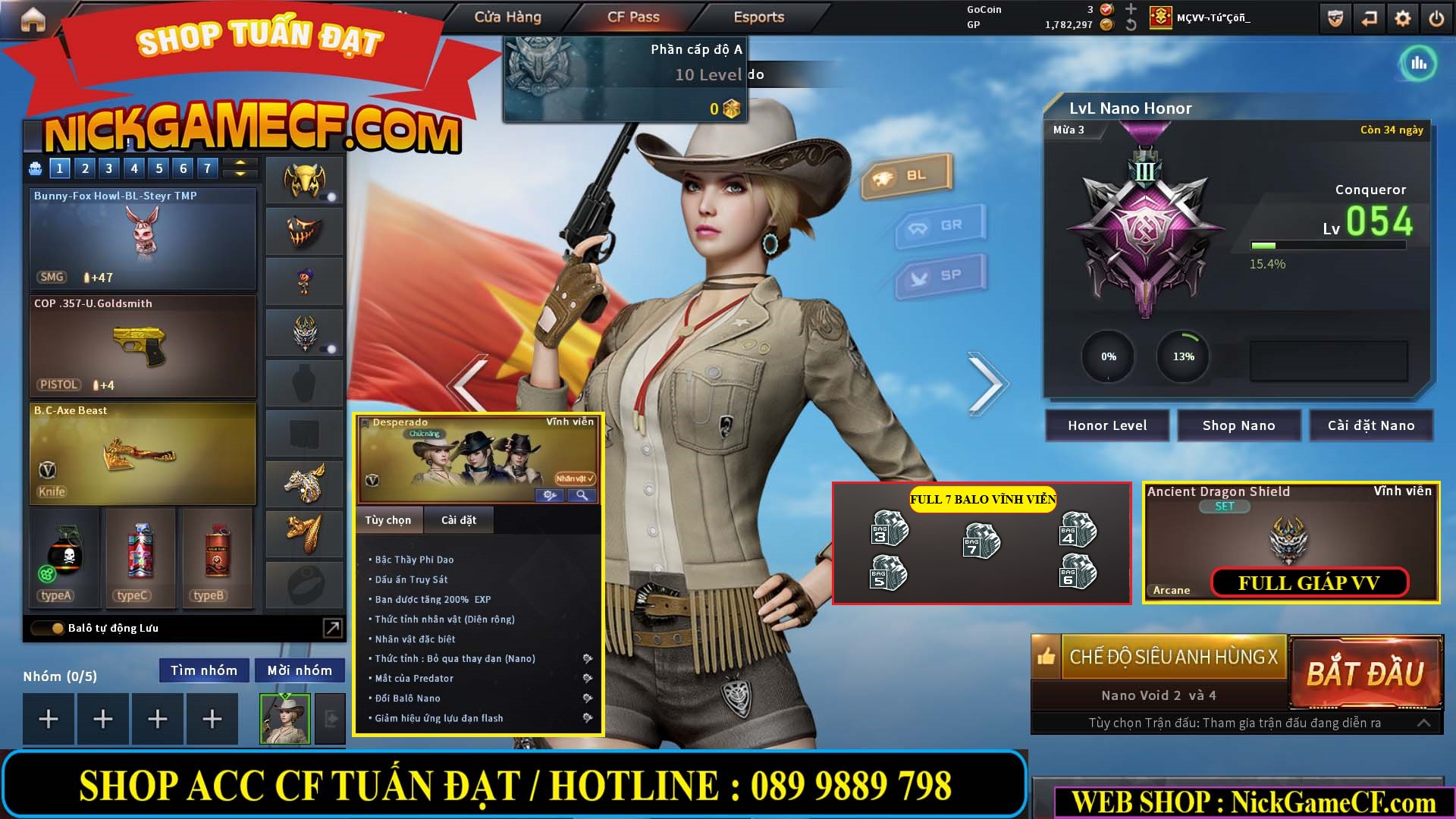 MÃ CF14916 - GIÁ : 5M2 - CHIẾN ZOM XINH, C4 NHẸ - 26 VIP - VIP4