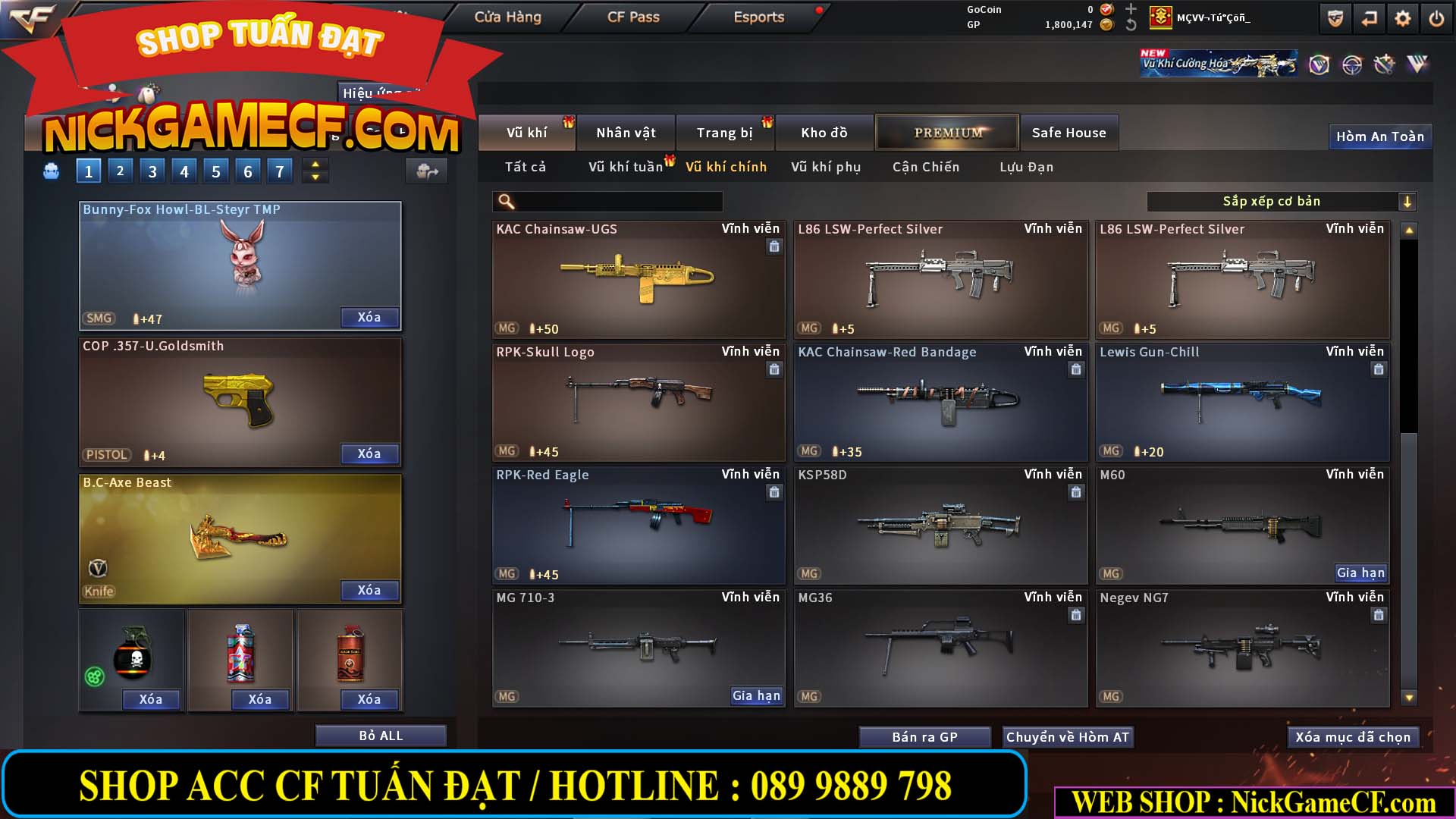 MÃ CF14916 - GIÁ : 5M2 - CHIẾN ZOM XINH, C4 NHẸ - 26 VIP - VIP4