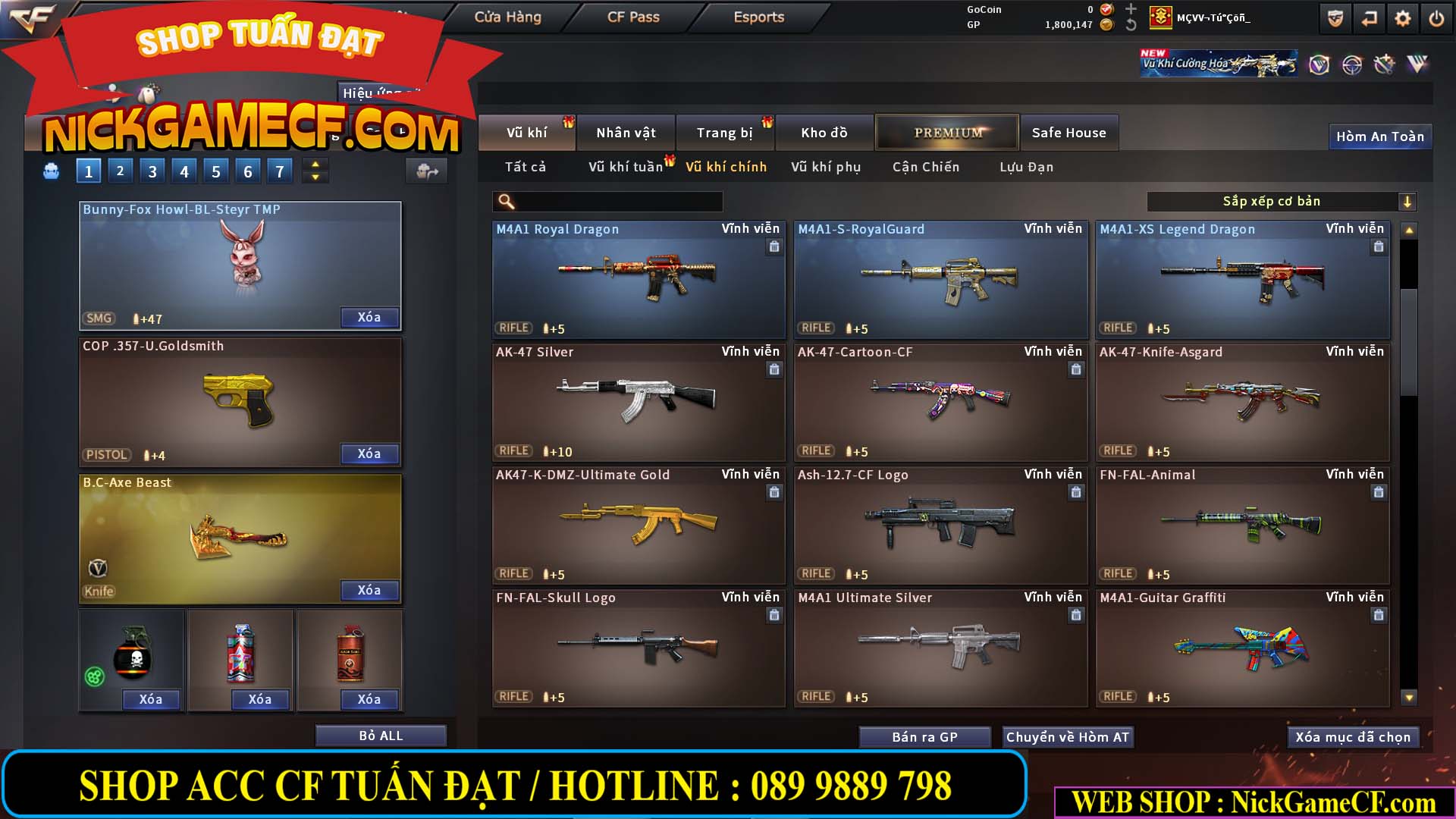 MÃ CF14916 - GIÁ : 5M2 - CHIẾN ZOM XINH, C4 NHẸ - 26 VIP - VIP4