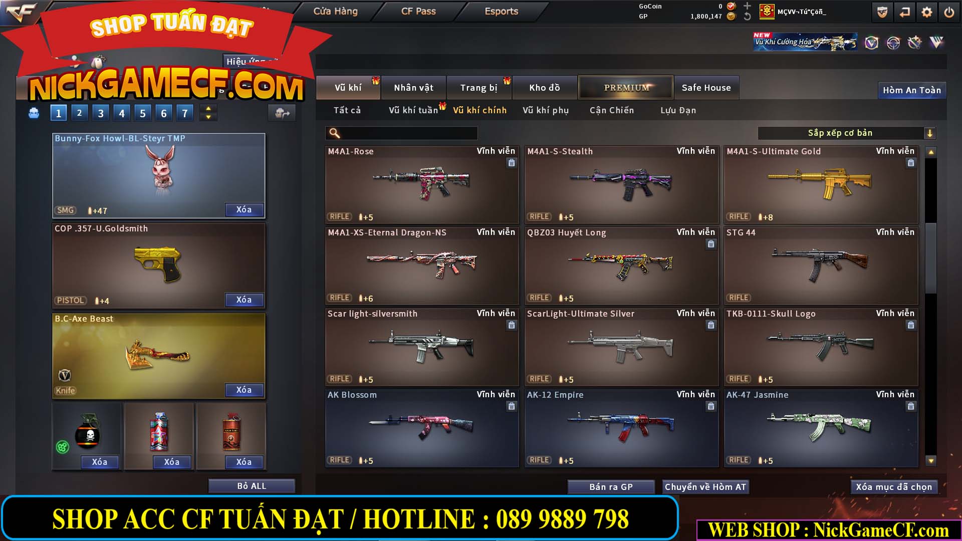 MÃ CF14916 - GIÁ : 5M2 - CHIẾN ZOM XINH, C4 NHẸ - 26 VIP - VIP4