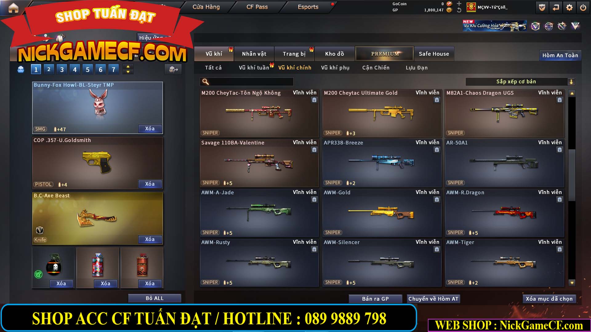 MÃ CF14916 - GIÁ : 5M2 - CHIẾN ZOM XINH, C4 NHẸ - 26 VIP - VIP4