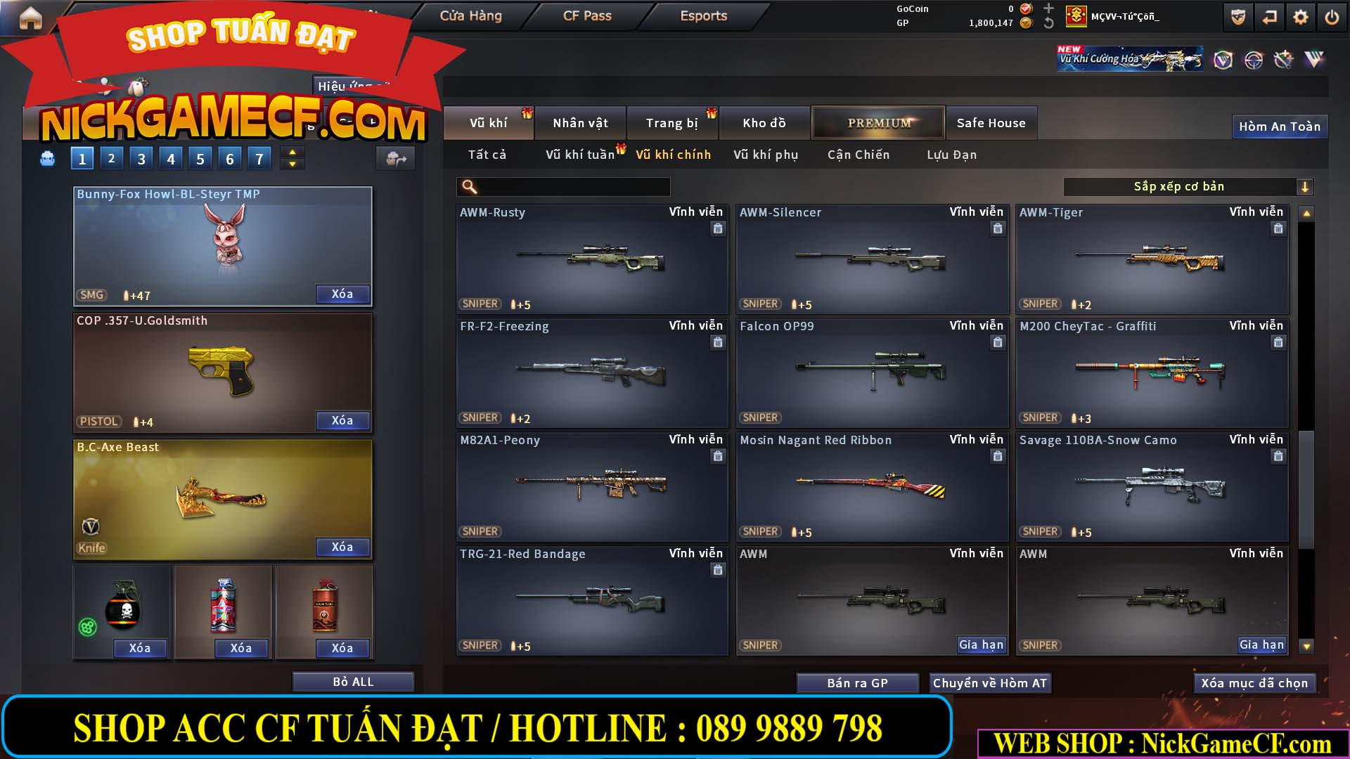 MÃ CF14916 - GIÁ : 5M2 - CHIẾN ZOM XINH, C4 NHẸ - 26 VIP - VIP4