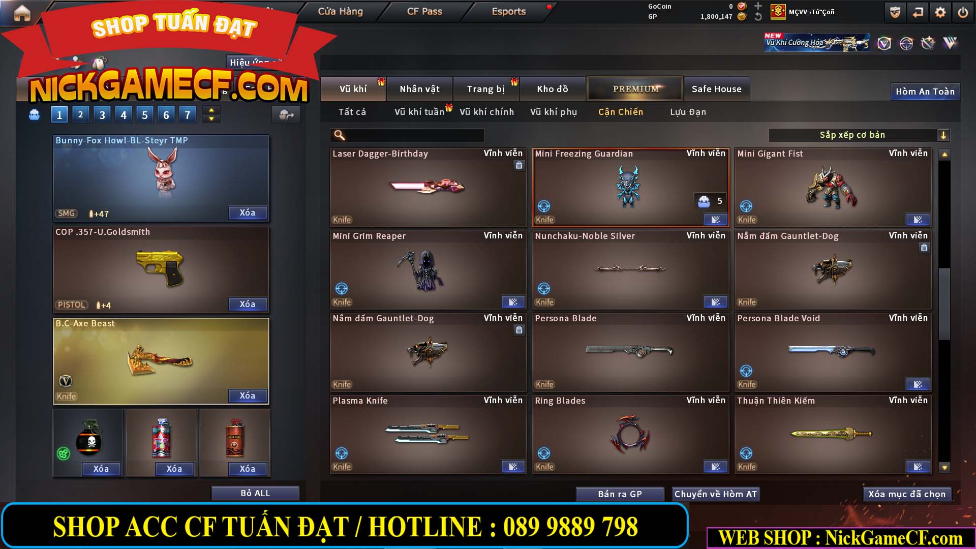 MÃ CF14916 - GIÁ : 5M2 - CHIẾN ZOM XINH, C4 NHẸ - 26 VIP - VIP4