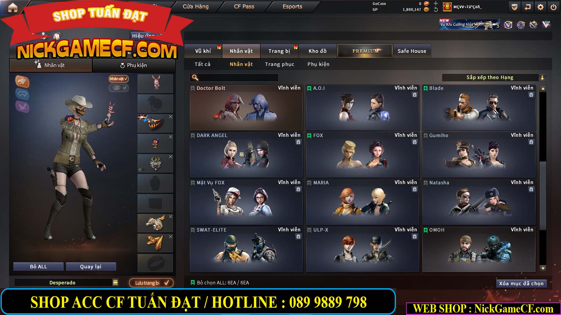 MÃ CF14916 - GIÁ : 5M2 - CHIẾN ZOM XINH, C4 NHẸ - 26 VIP - VIP4