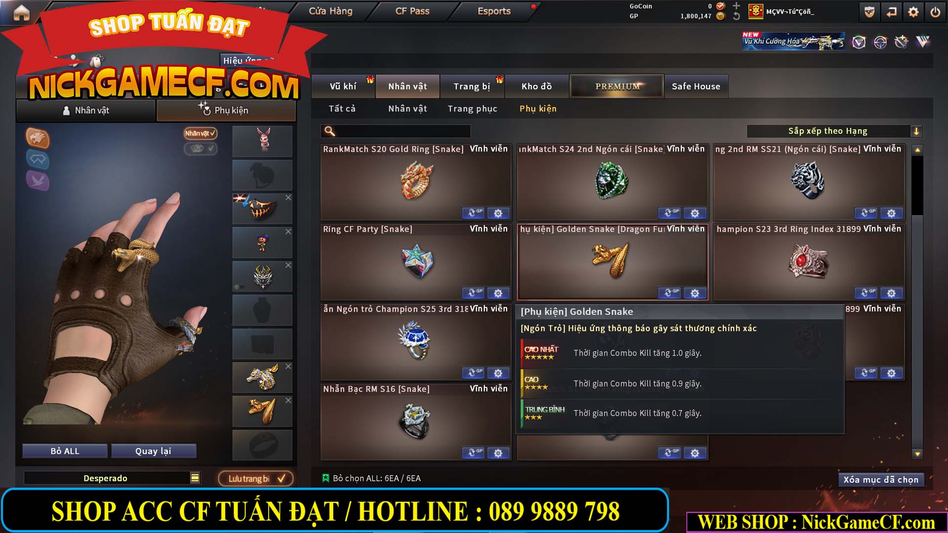 MÃ CF14916 - GIÁ : 5M2 - CHIẾN ZOM XINH, C4 NHẸ - 26 VIP - VIP4