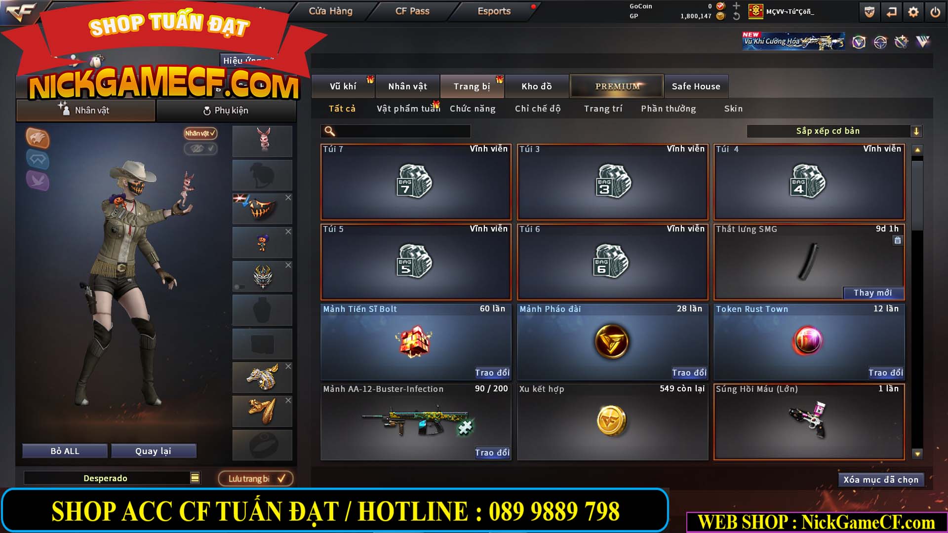 MÃ CF14916 - GIÁ : 5M2 - CHIẾN ZOM XINH, C4 NHẸ - 26 VIP - VIP4