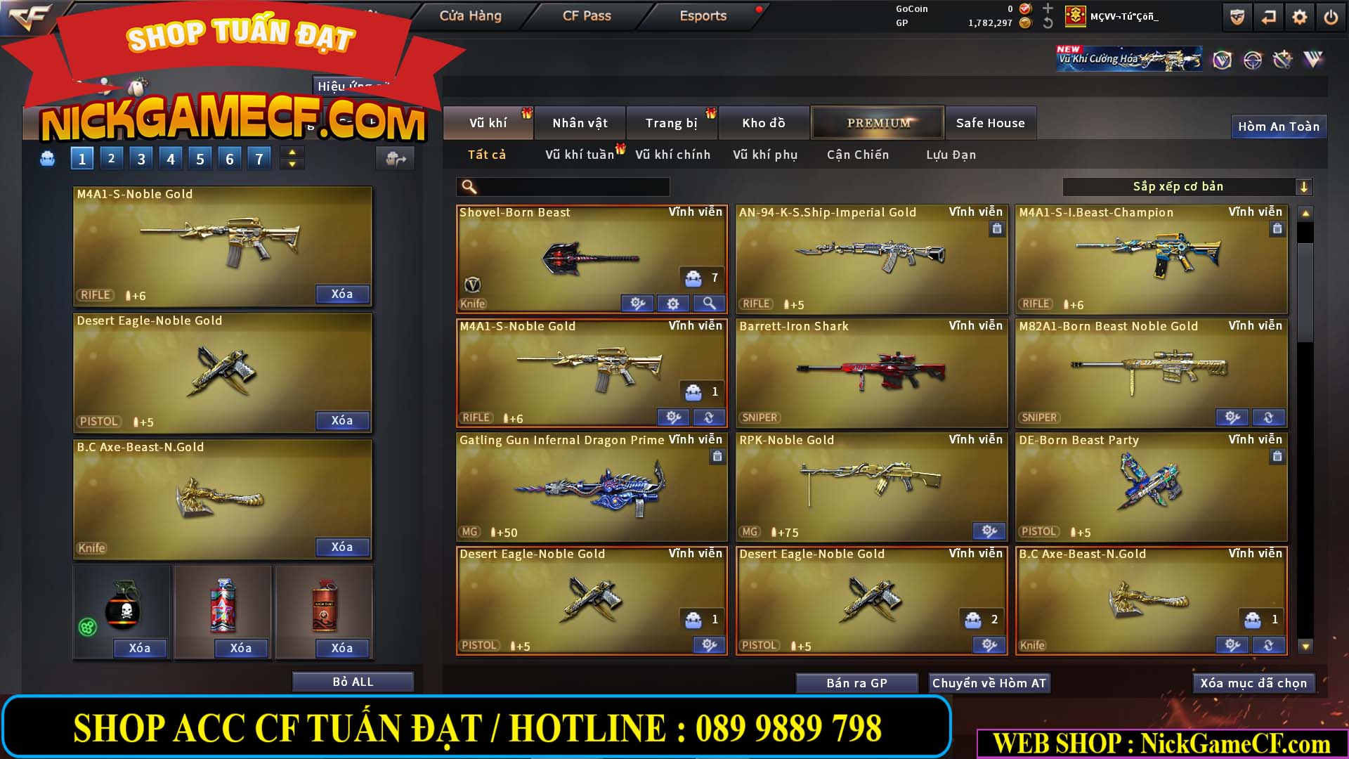 MÃ CF14916 - GIÁ : 5M2 - CHIẾN ZOM XINH, C4 NHẸ - 26 VIP - VIP4