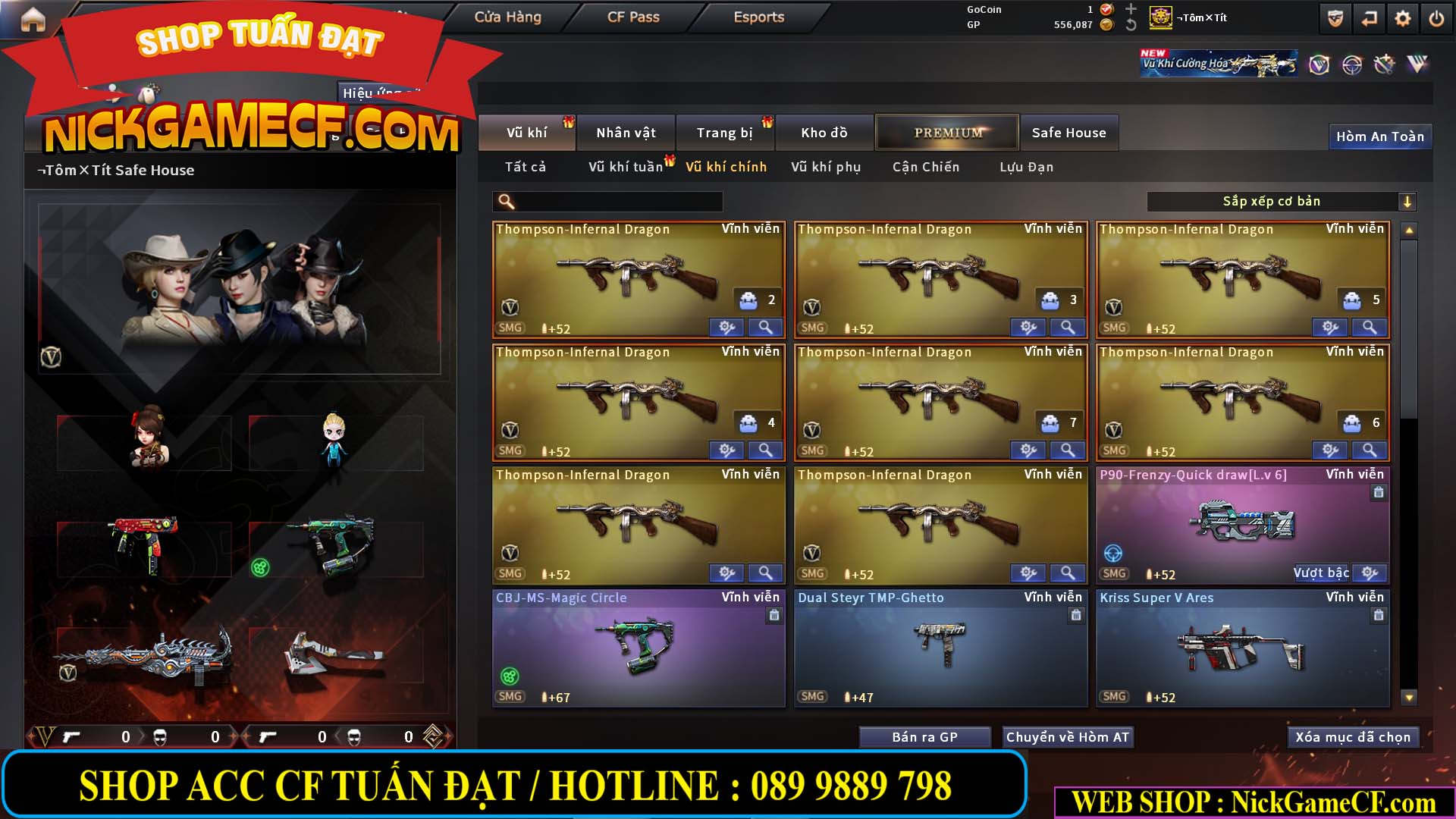 MÃ CF14919 - GIÁ : 5M5 - CHIẾN ZOM SIÊU XINH - 26 VIP - VIP6