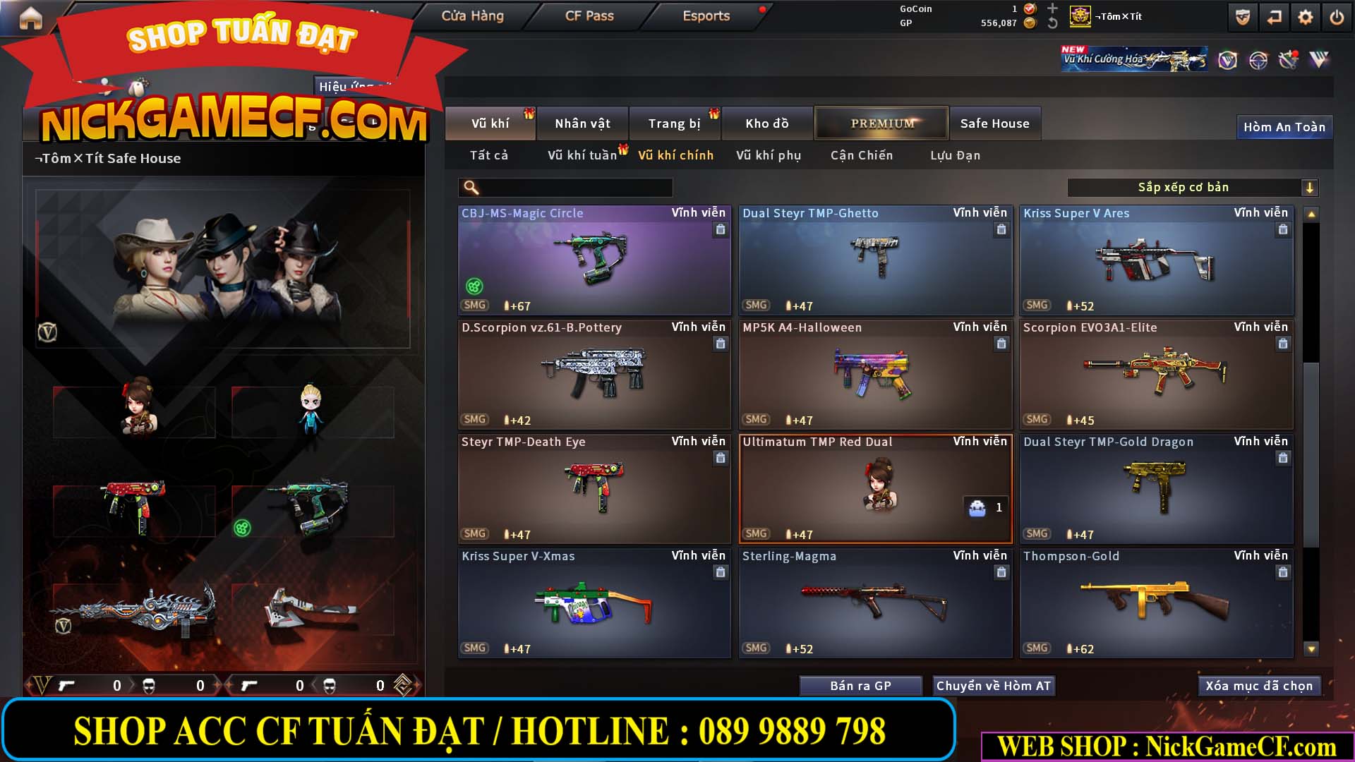 MÃ CF14919 - GIÁ : 5M5 - CHIẾN ZOM SIÊU XINH - 26 VIP - VIP6