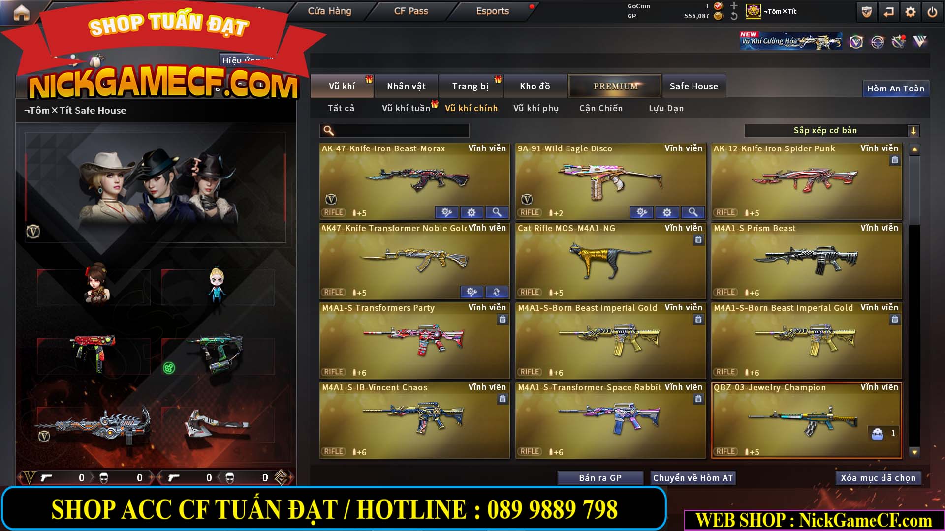 MÃ CF14919 - GIÁ : 5M5 - CHIẾN ZOM SIÊU XINH - 26 VIP - VIP6