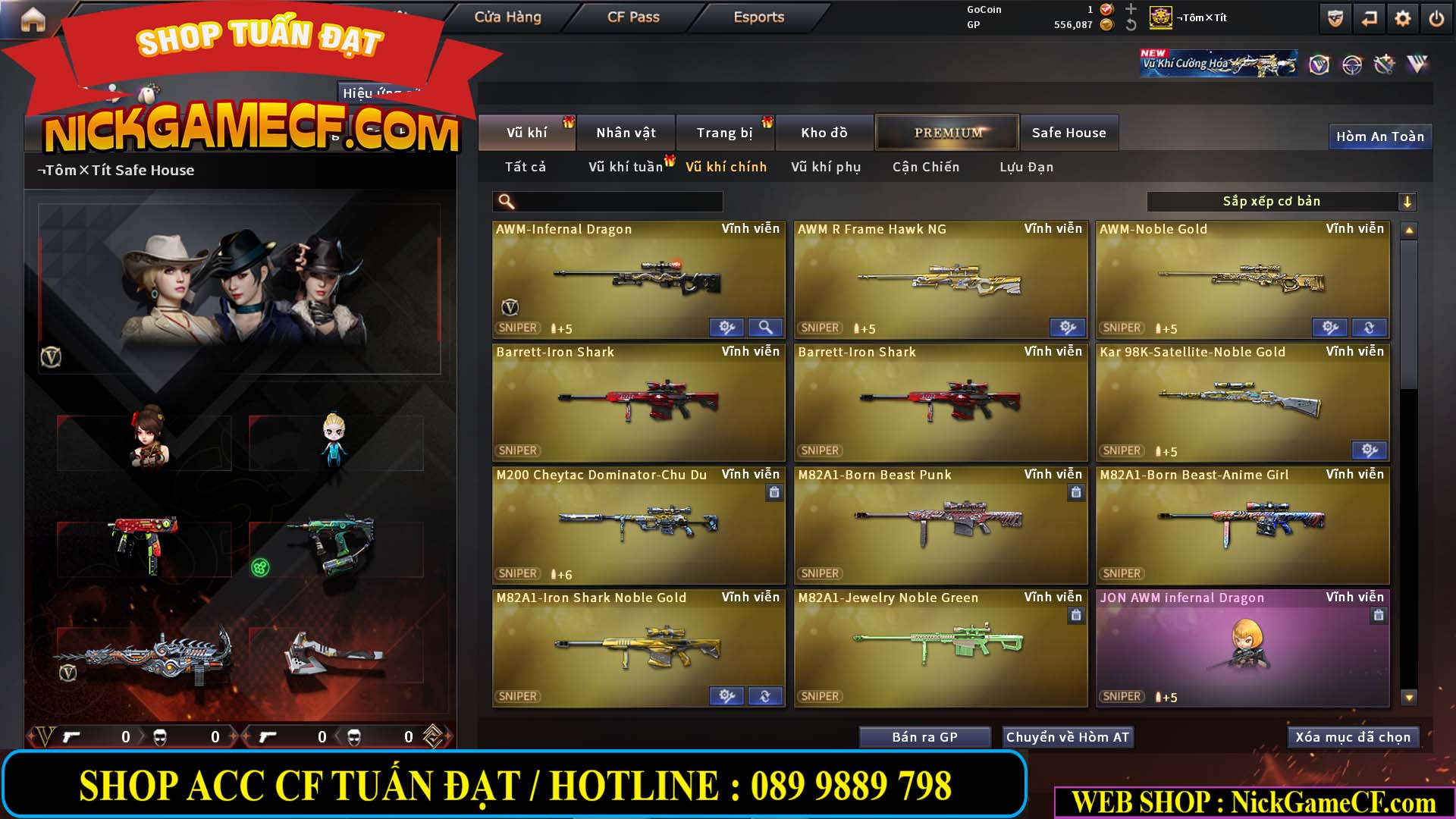 MÃ CF14919 - GIÁ : 5M5 - CHIẾN ZOM SIÊU XINH - 26 VIP - VIP6