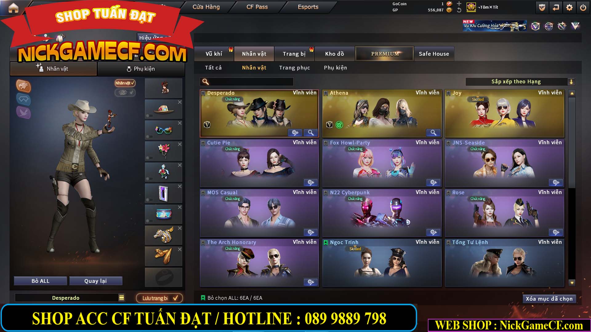 MÃ CF14919 - GIÁ : 5M5 - CHIẾN ZOM SIÊU XINH - 26 VIP - VIP6