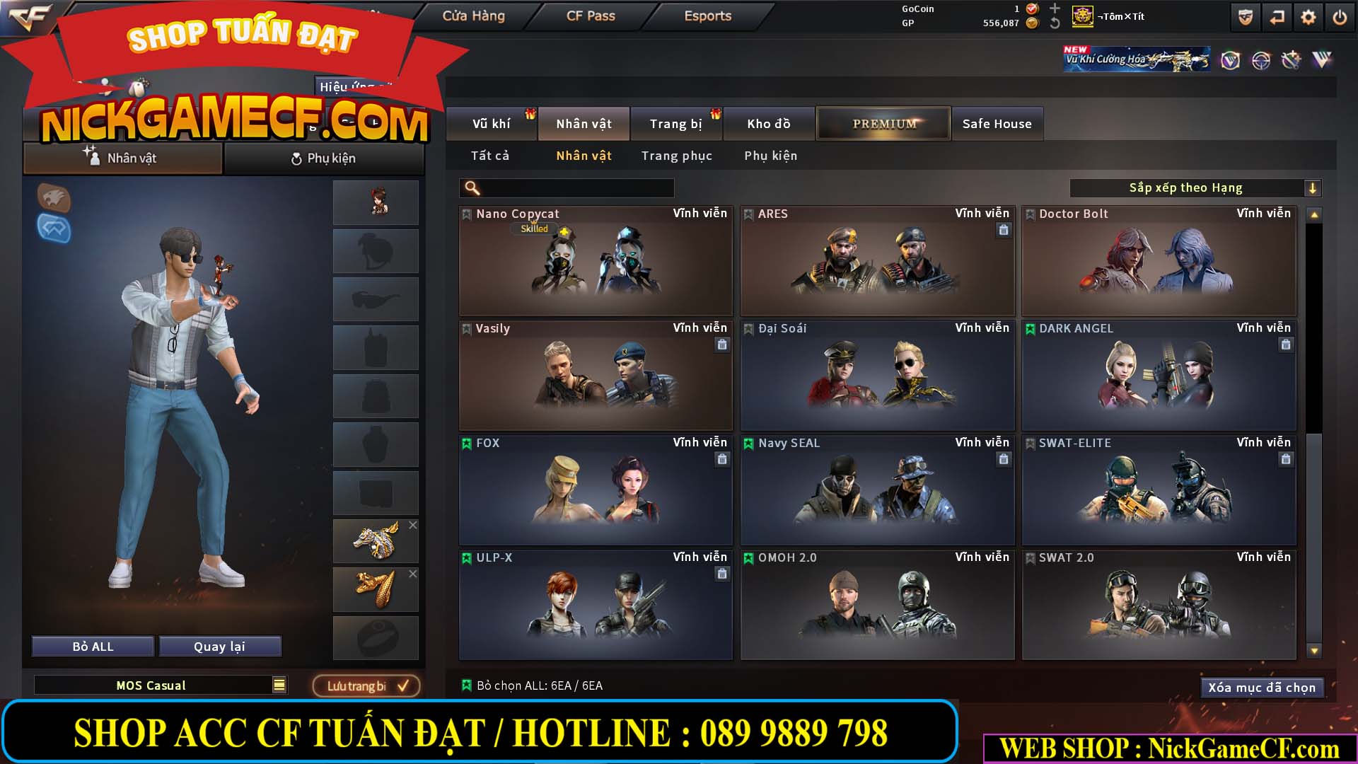 MÃ CF14919 - GIÁ : 5M5 - CHIẾN ZOM SIÊU XINH - 26 VIP - VIP6