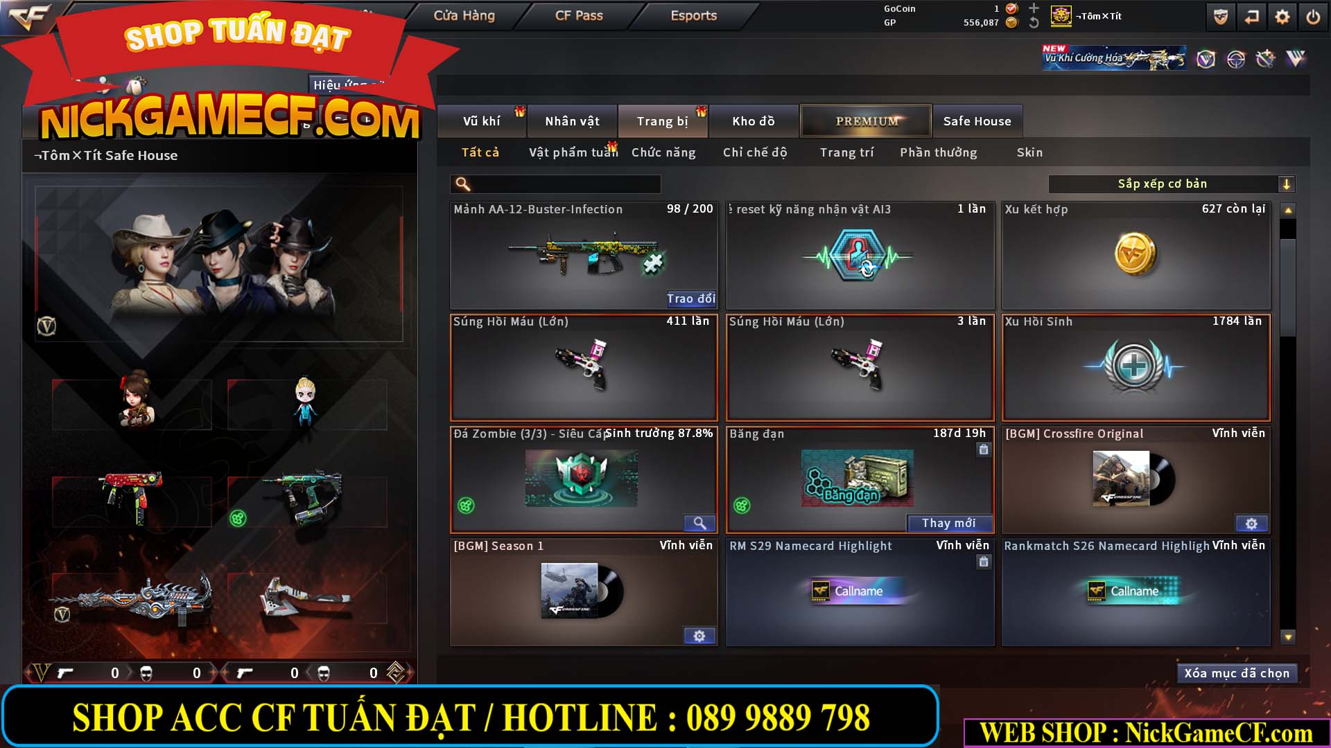 MÃ CF14919 - GIÁ : 5M5 - CHIẾN ZOM SIÊU XINH - 26 VIP - VIP6