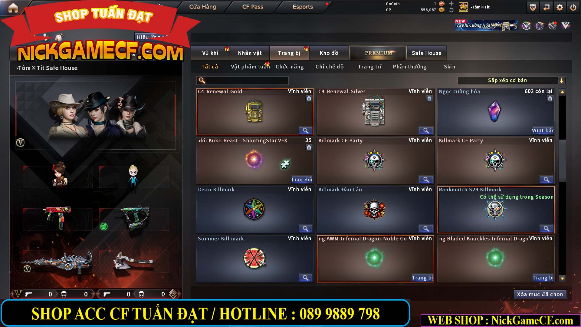 MÃ CF14919 - GIÁ : 5M5 - CHIẾN ZOM SIÊU XINH - 26 VIP - VIP6