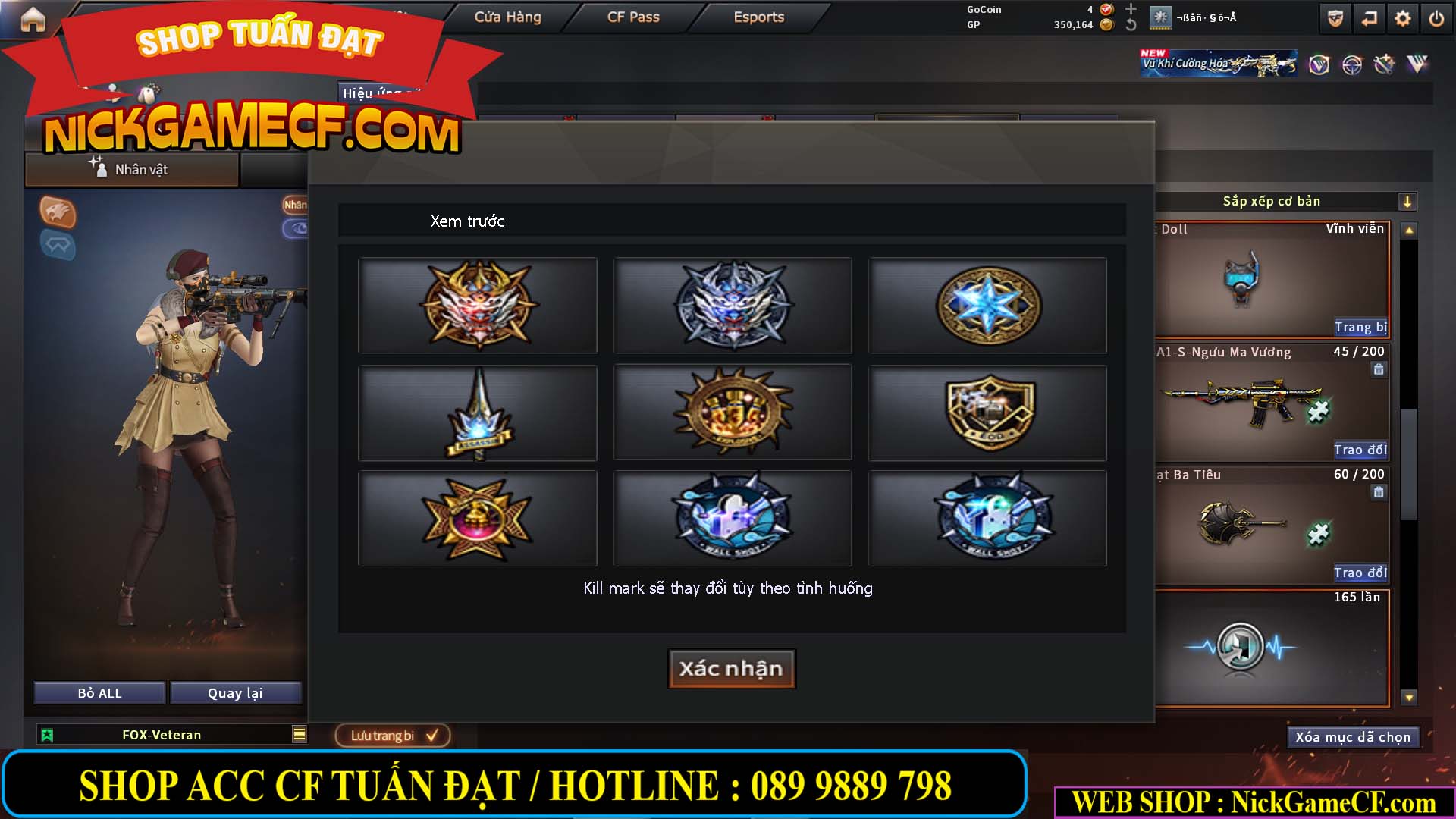 MÃ CF14921 - GIÁ : 1350K - CHIẾN C4 SIÊU XINH - M200 + BALISONG