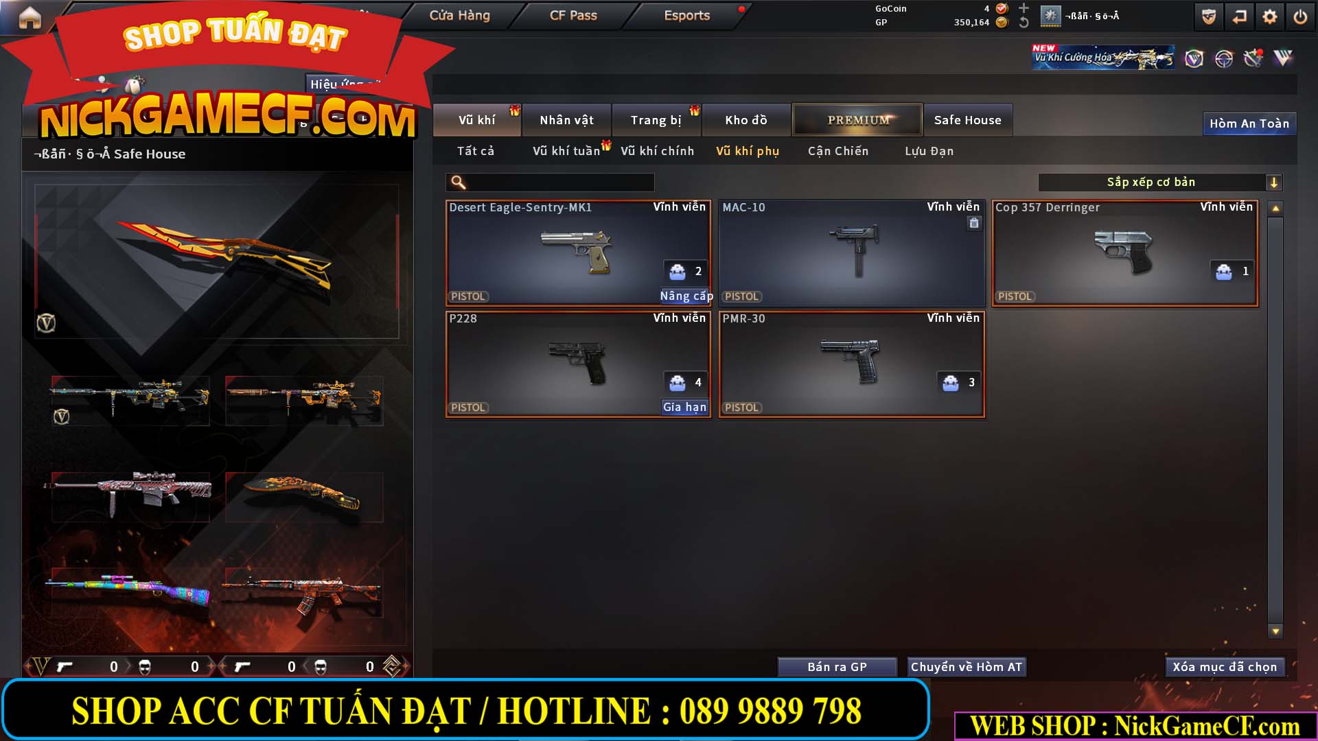 MÃ CF14921 - GIÁ : 1350K - CHIẾN C4 SIÊU XINH - M200 + BALISONG