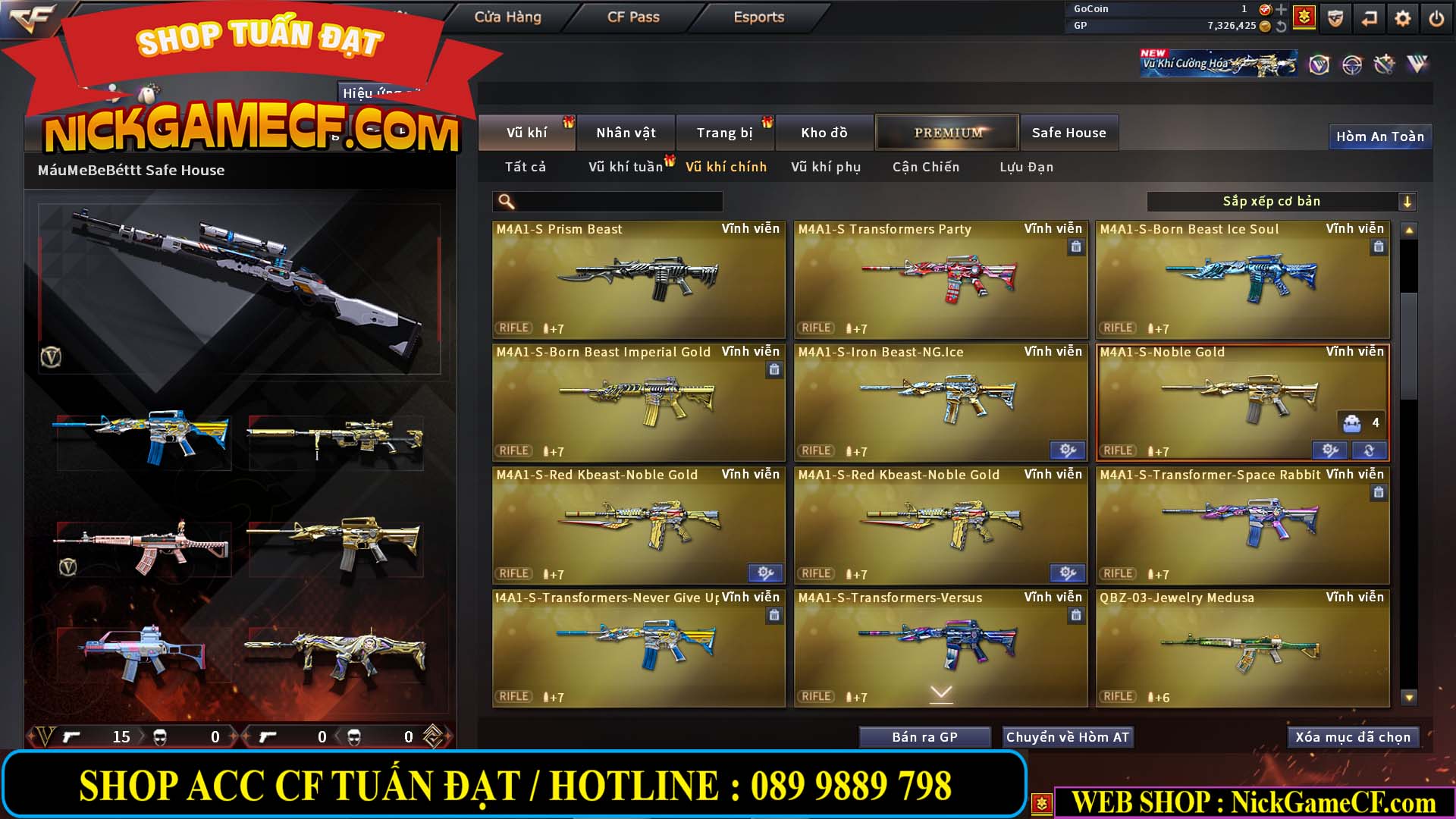 MÃ CF14927 - GIÁ : 2750K - CHIẾN C4 SIÊU XINH - VIP5