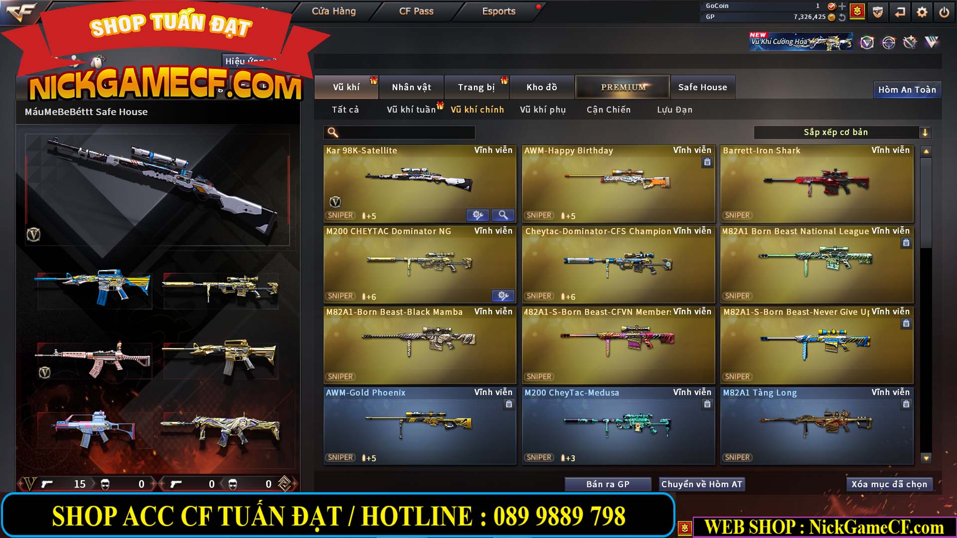 MÃ CF14927 - GIÁ : 2750K - CHIẾN C4 SIÊU XINH - VIP5