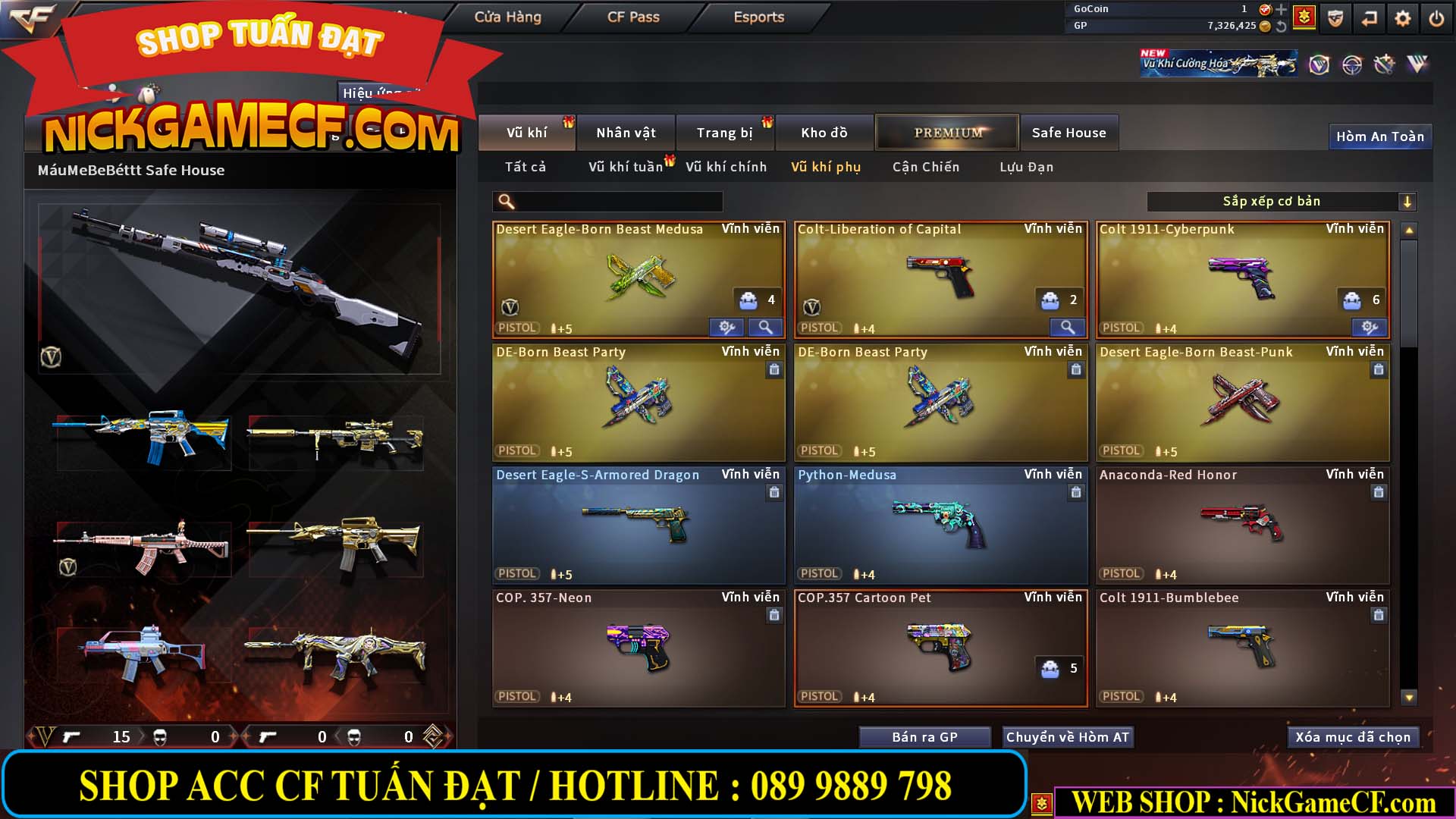 MÃ CF14927 - GIÁ : 2750K - CHIẾN C4 SIÊU XINH - VIP5