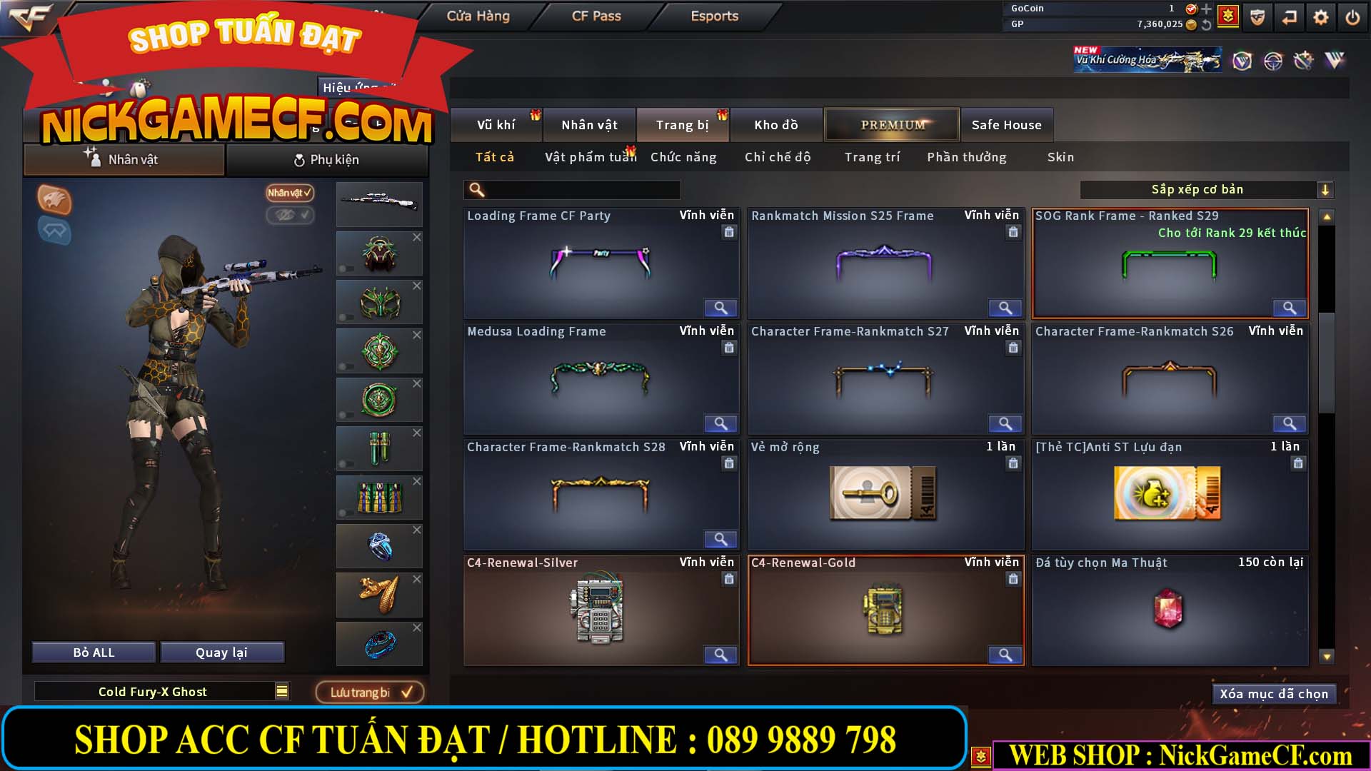 MÃ CF14927 - GIÁ : 2750K - CHIẾN C4 SIÊU XINH - VIP5