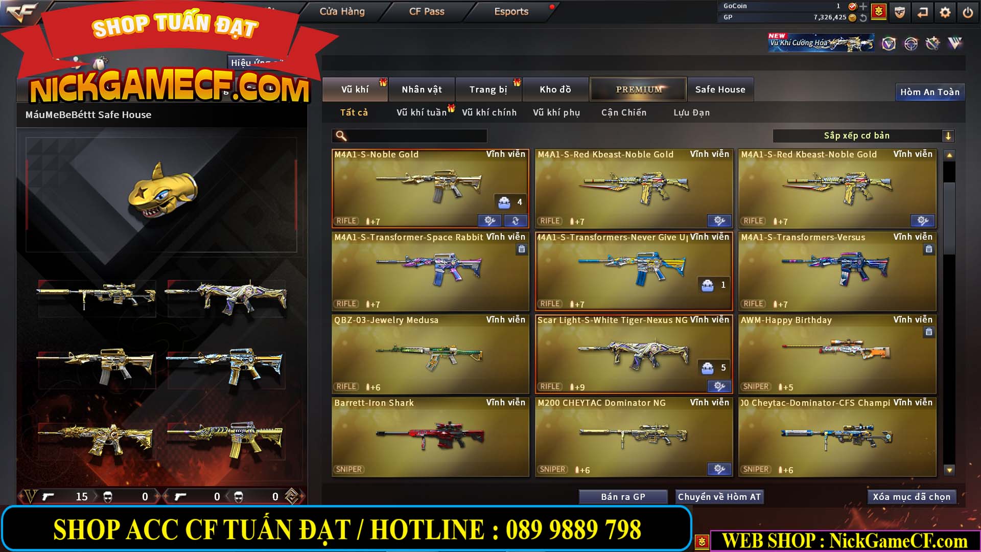 MÃ CF14927 - GIÁ : 2750K - CHIẾN C4 SIÊU XINH - VIP5